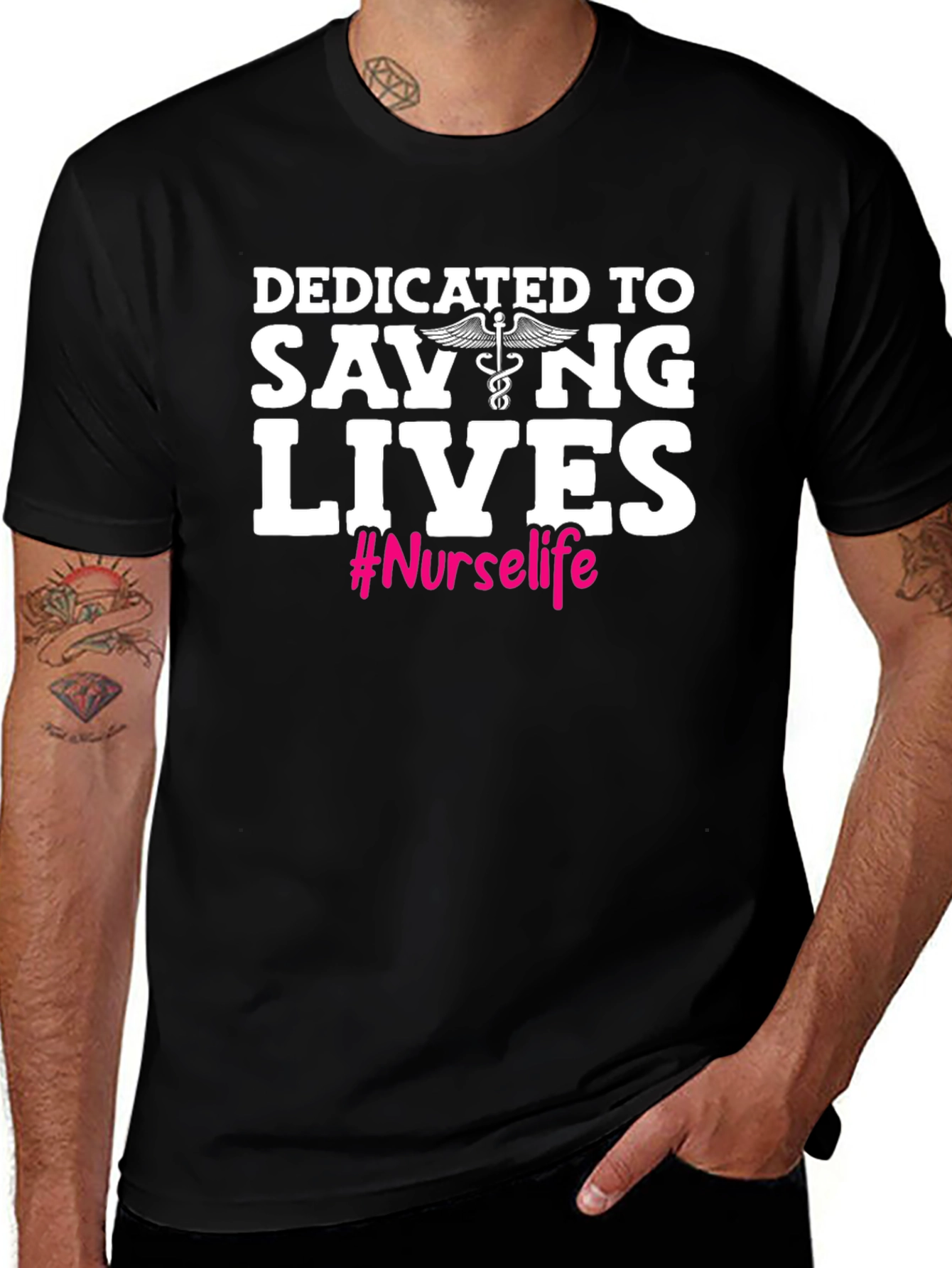 Nurse Life T-Shirt - Dedicated to Saving Lives