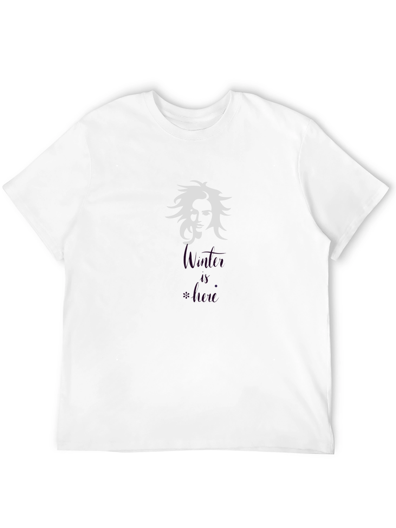 Winter is Here T-Shirt Black Graphic Tee