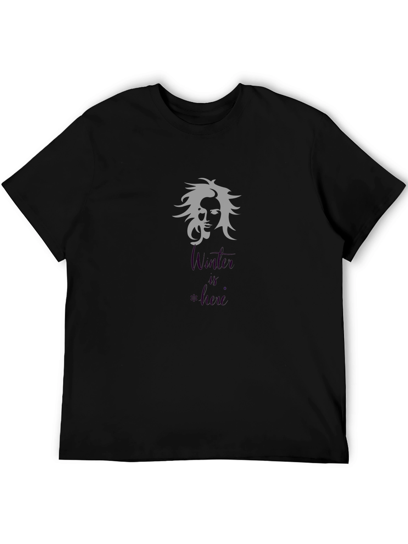 Winter is Here T-Shirt Black Graphic Tee