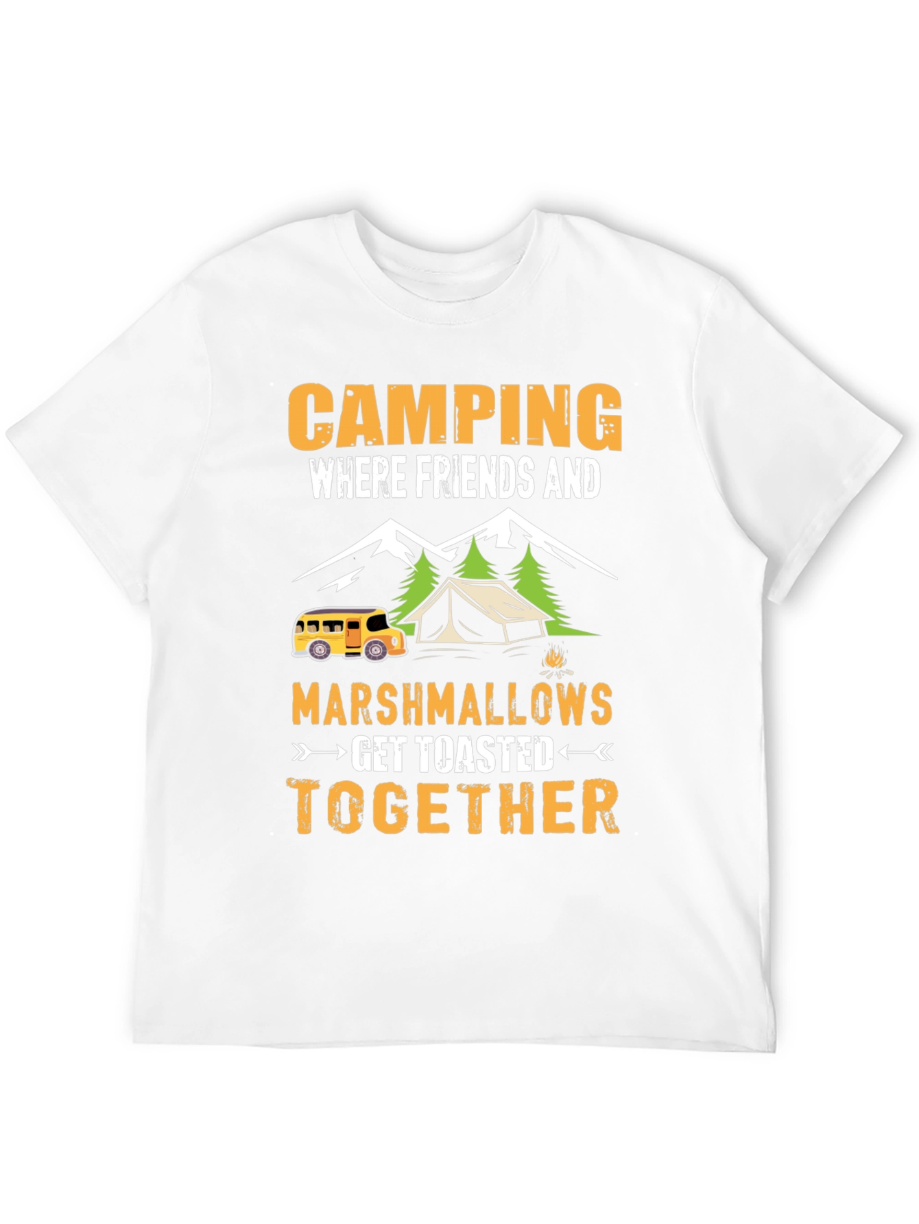Camping Friends Marshmallows T-Shirt