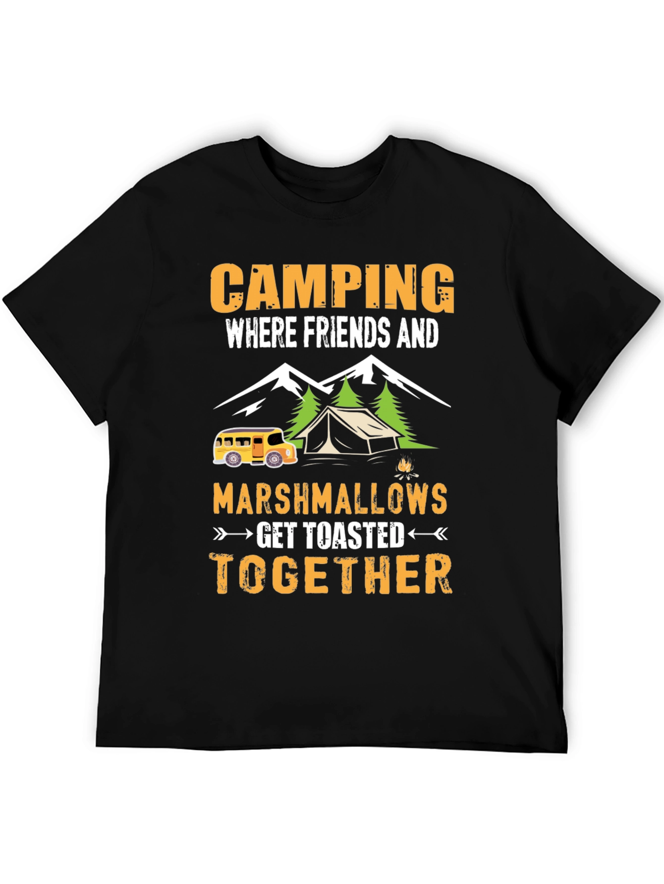 Camping Friends Marshmallows T-Shirt