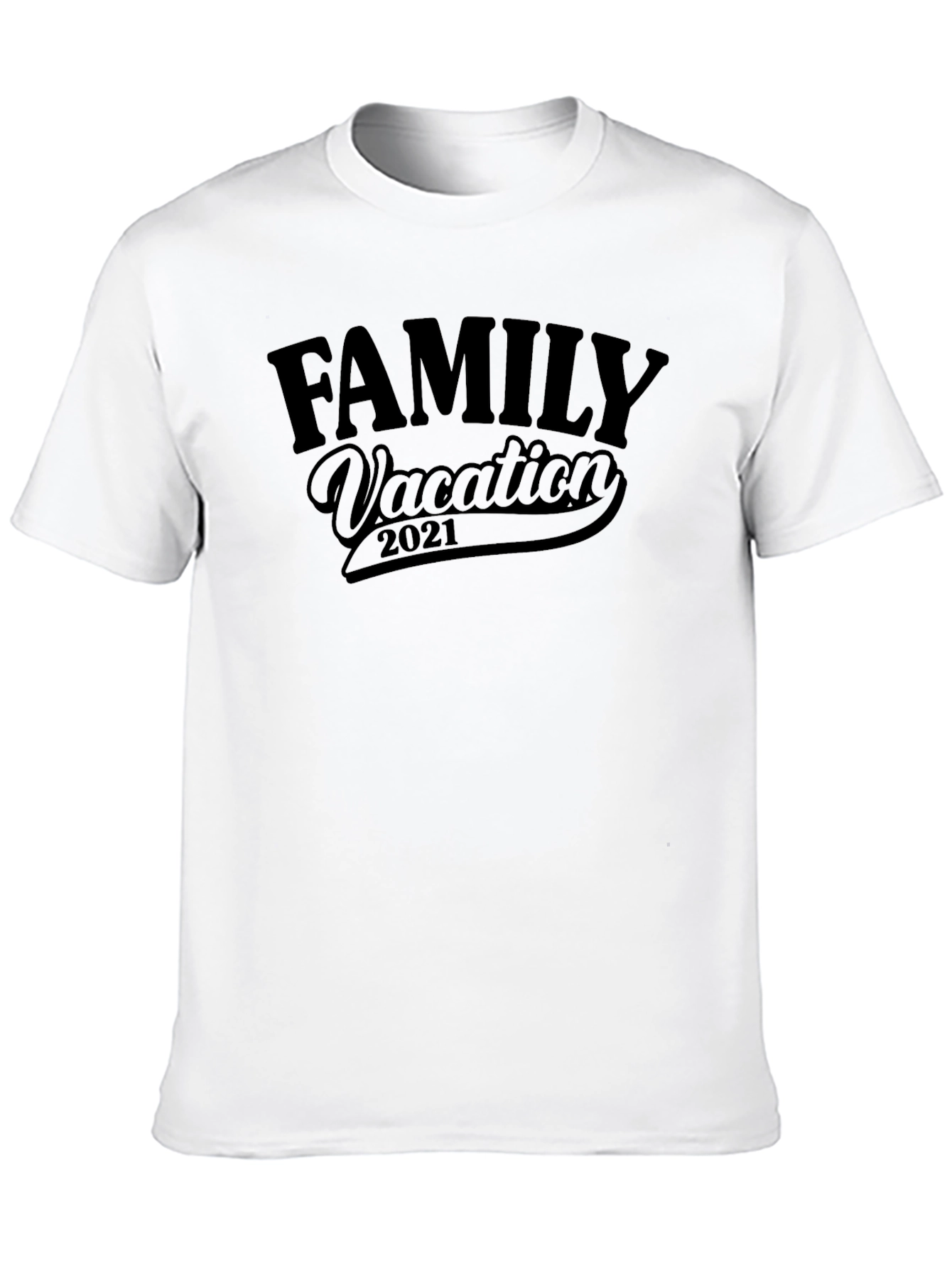 Family Vacation 2021 Black T-Shirt