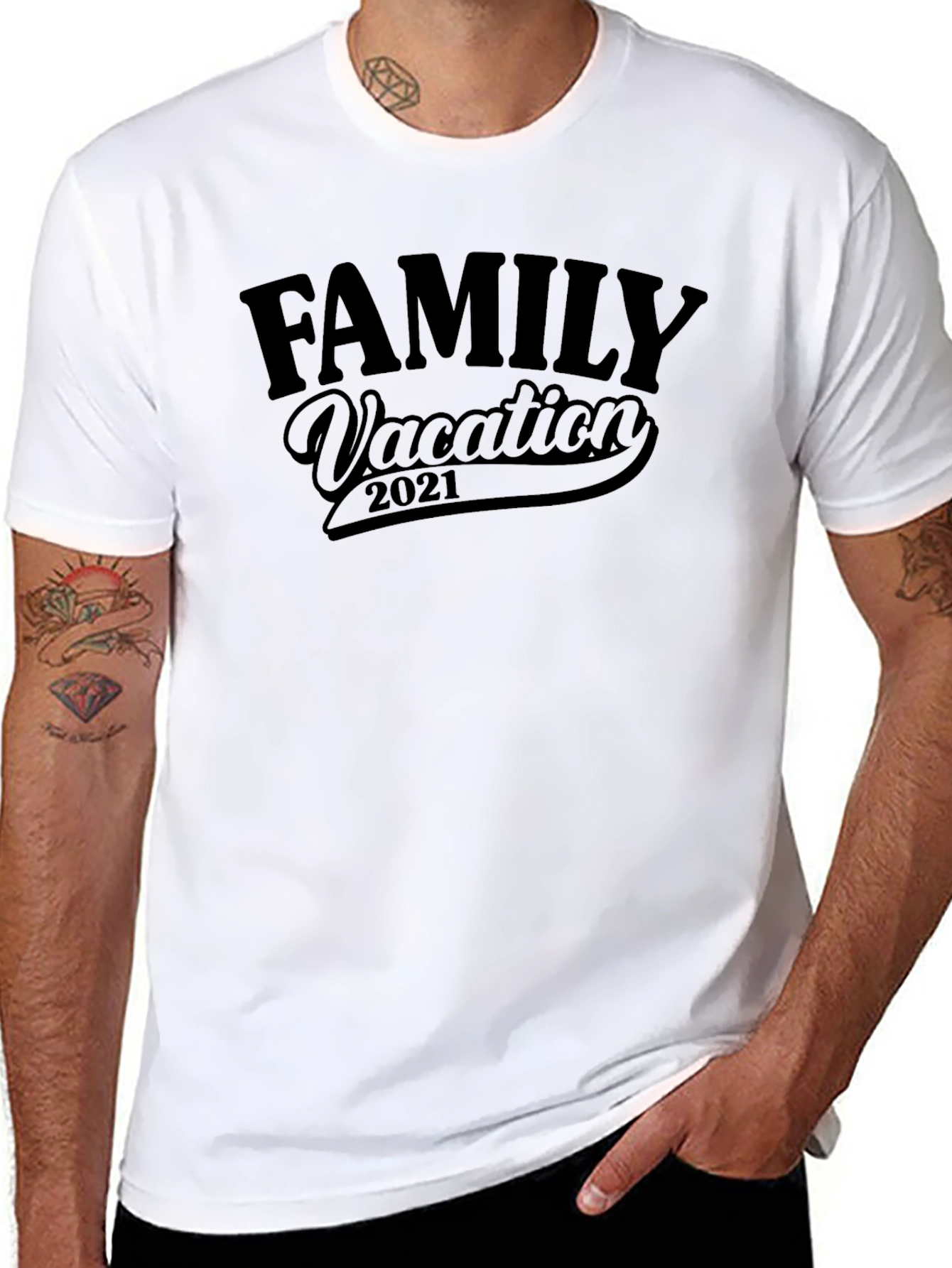 Family Vacation 2021 Black T-Shirt