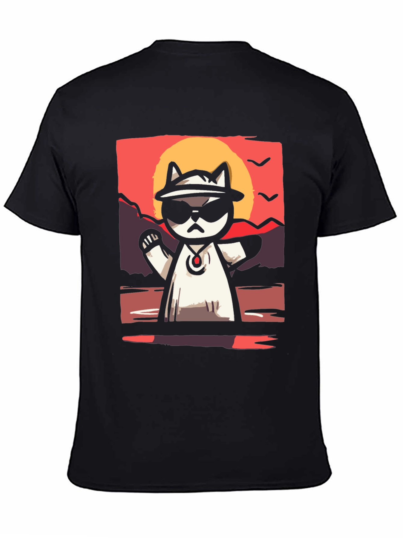 Cool Cat Sunset T-Shirt
