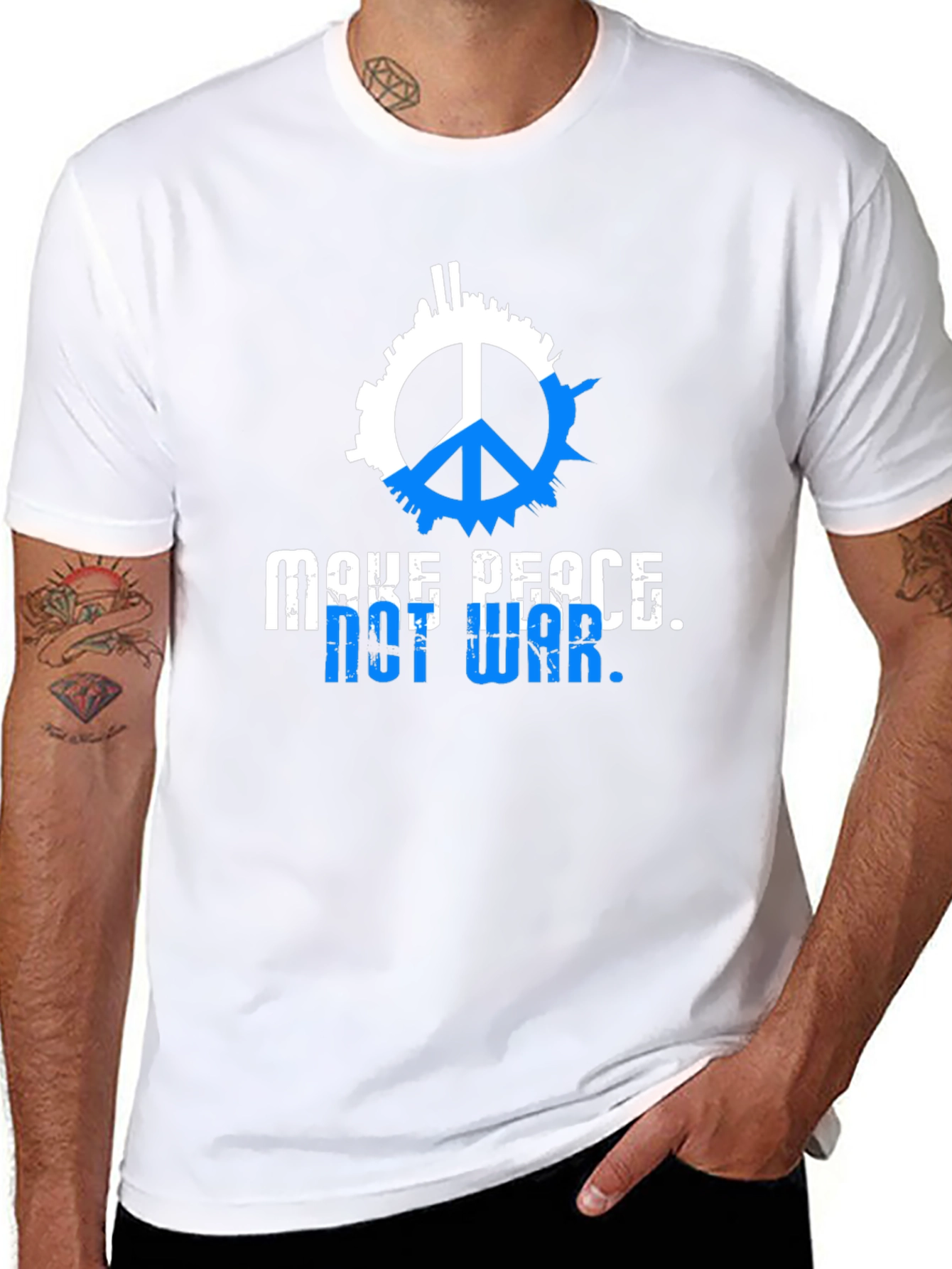 Make Peace T-Shirt - Anti-War Graphic Tee
