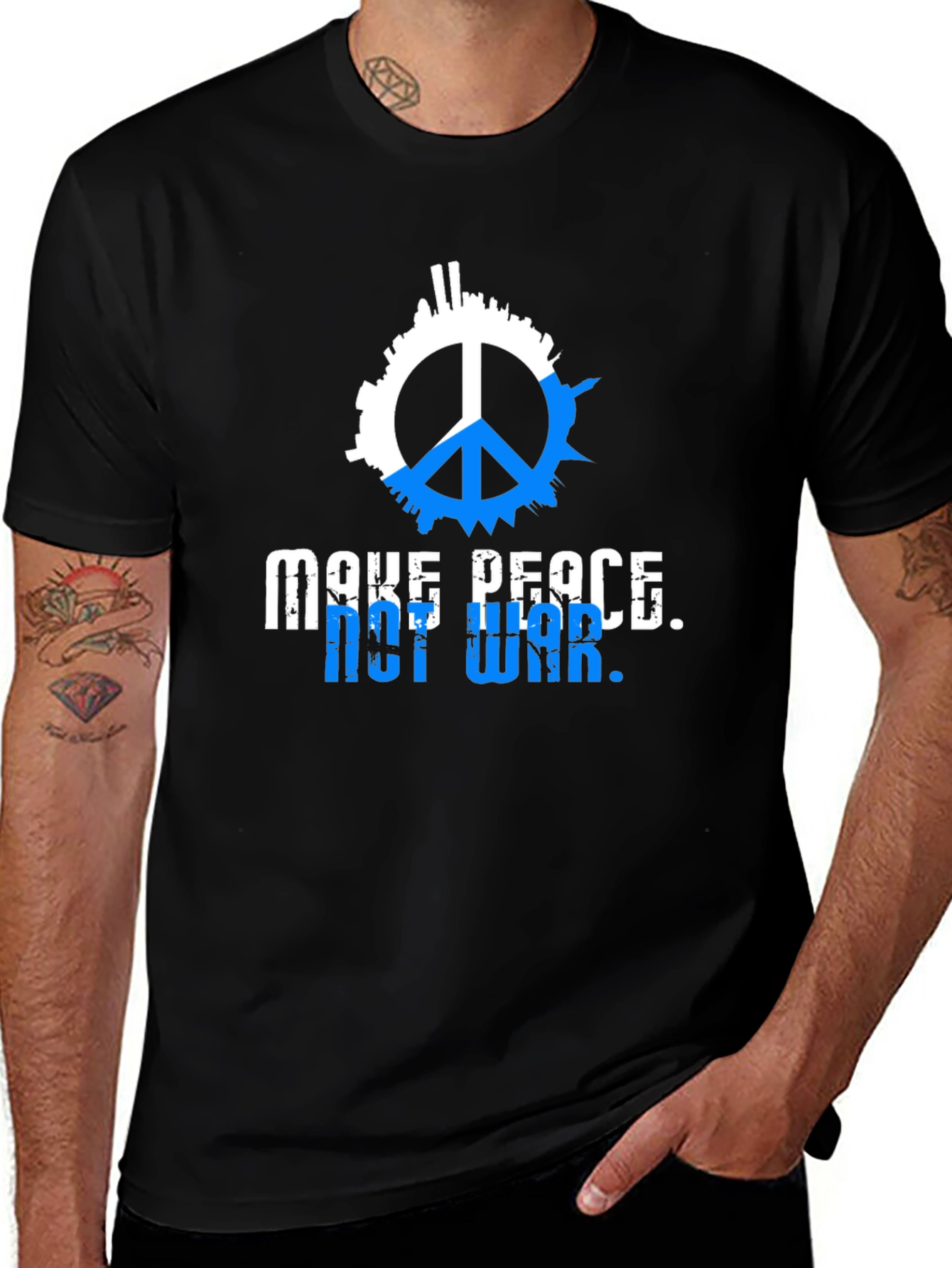 Make Peace T-Shirt - Anti-War Graphic Tee