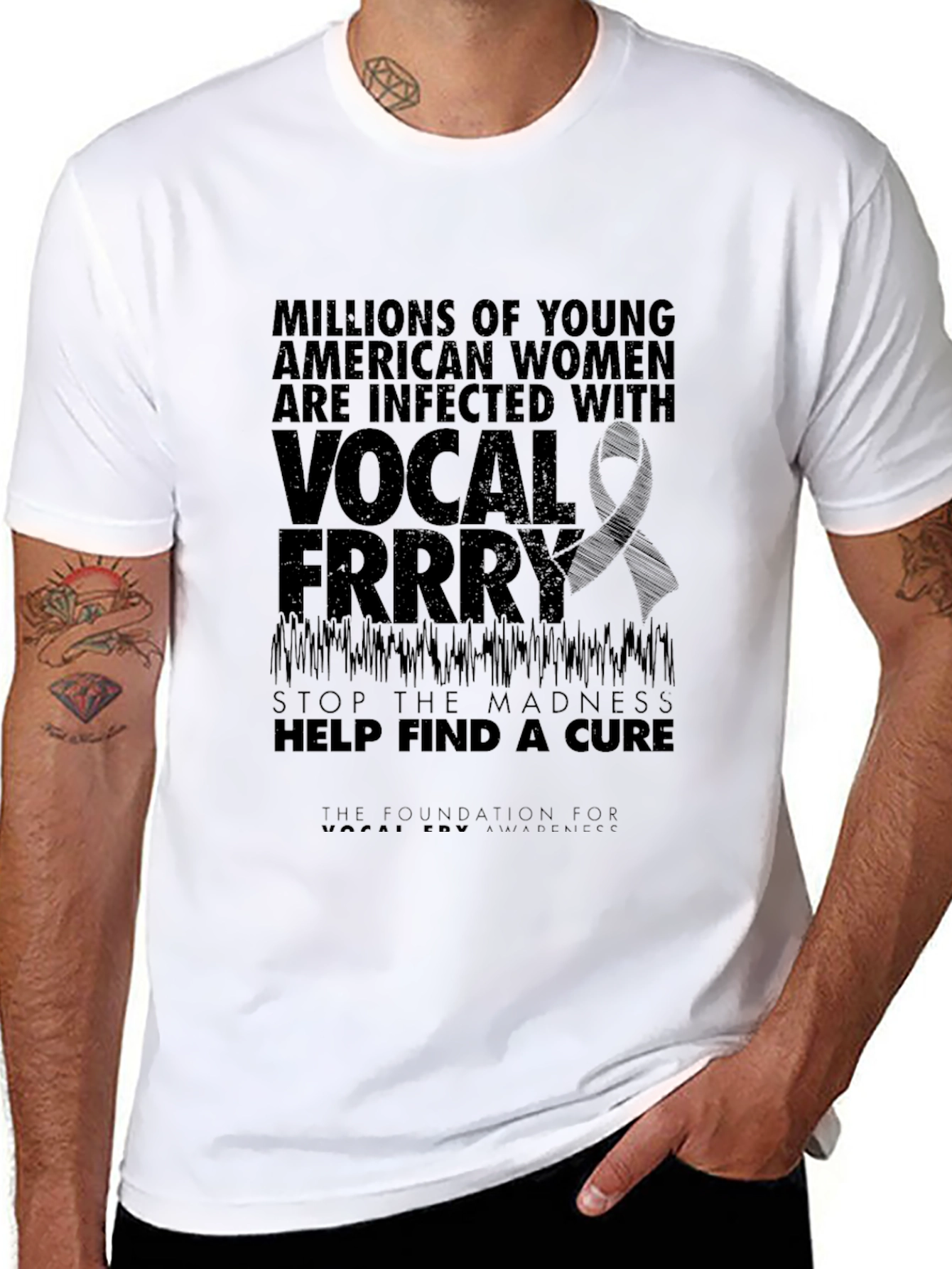 Vocal Fry Awareness Tee - Stop the Madness