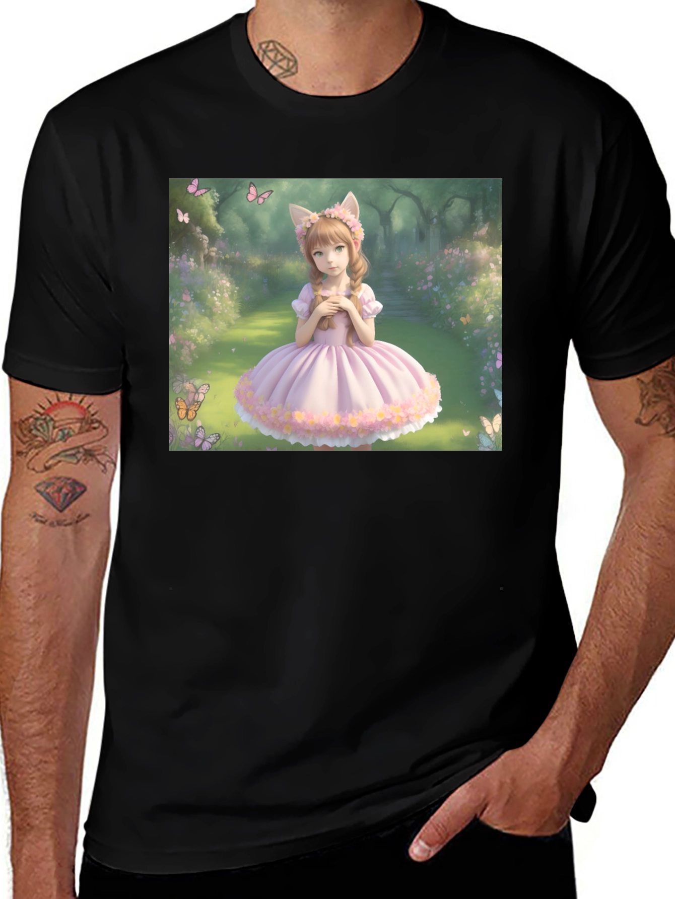 Anime Girl T-Shirt - Kawaii Style