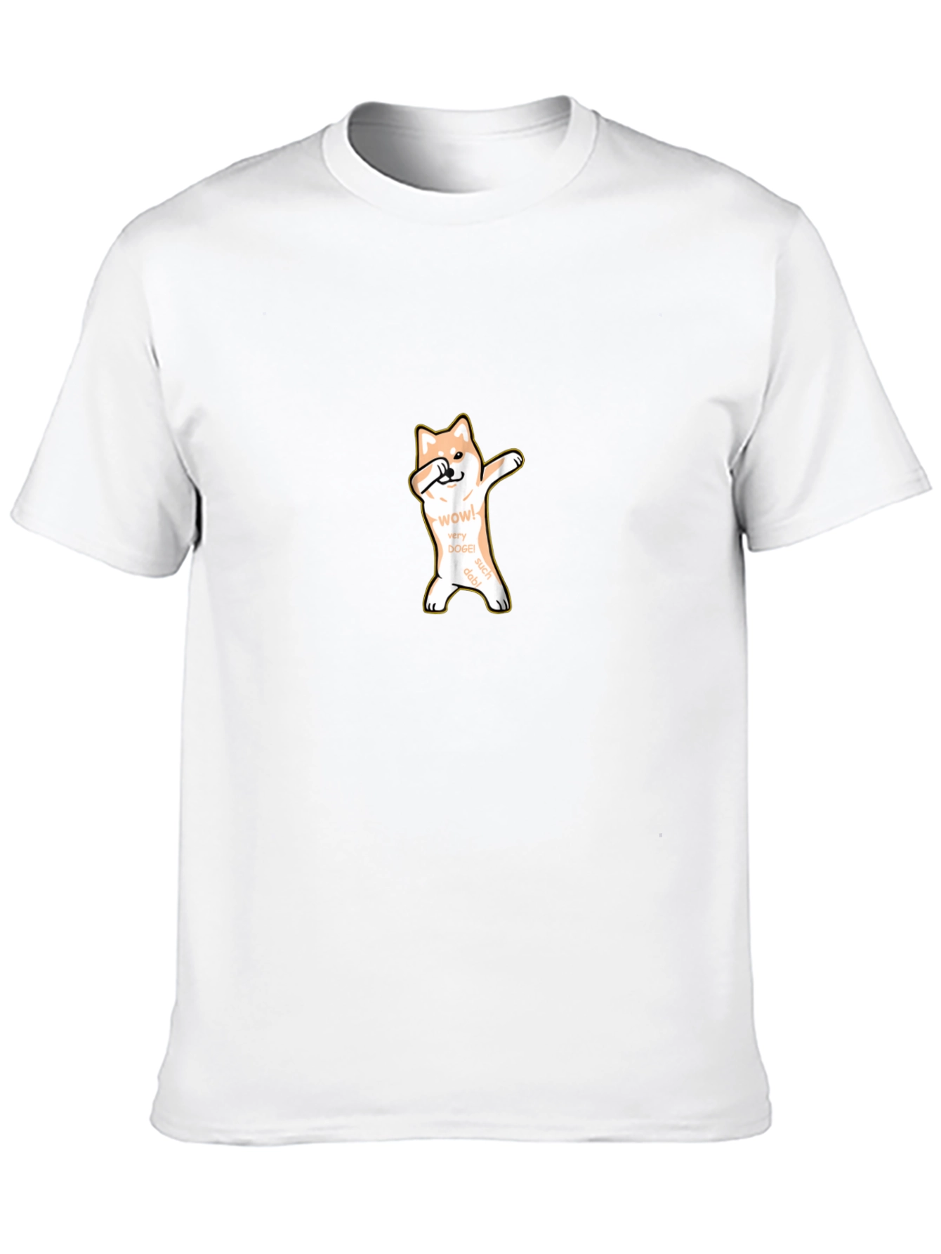 Dabbing Doge Meme T-Shirt - Black