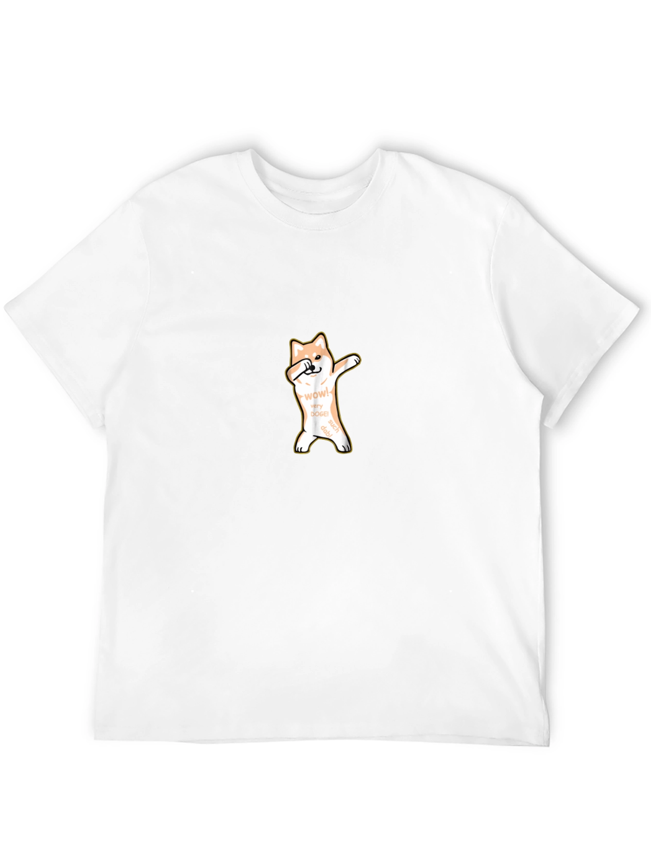 Dabbing Doge Meme T-Shirt - Black