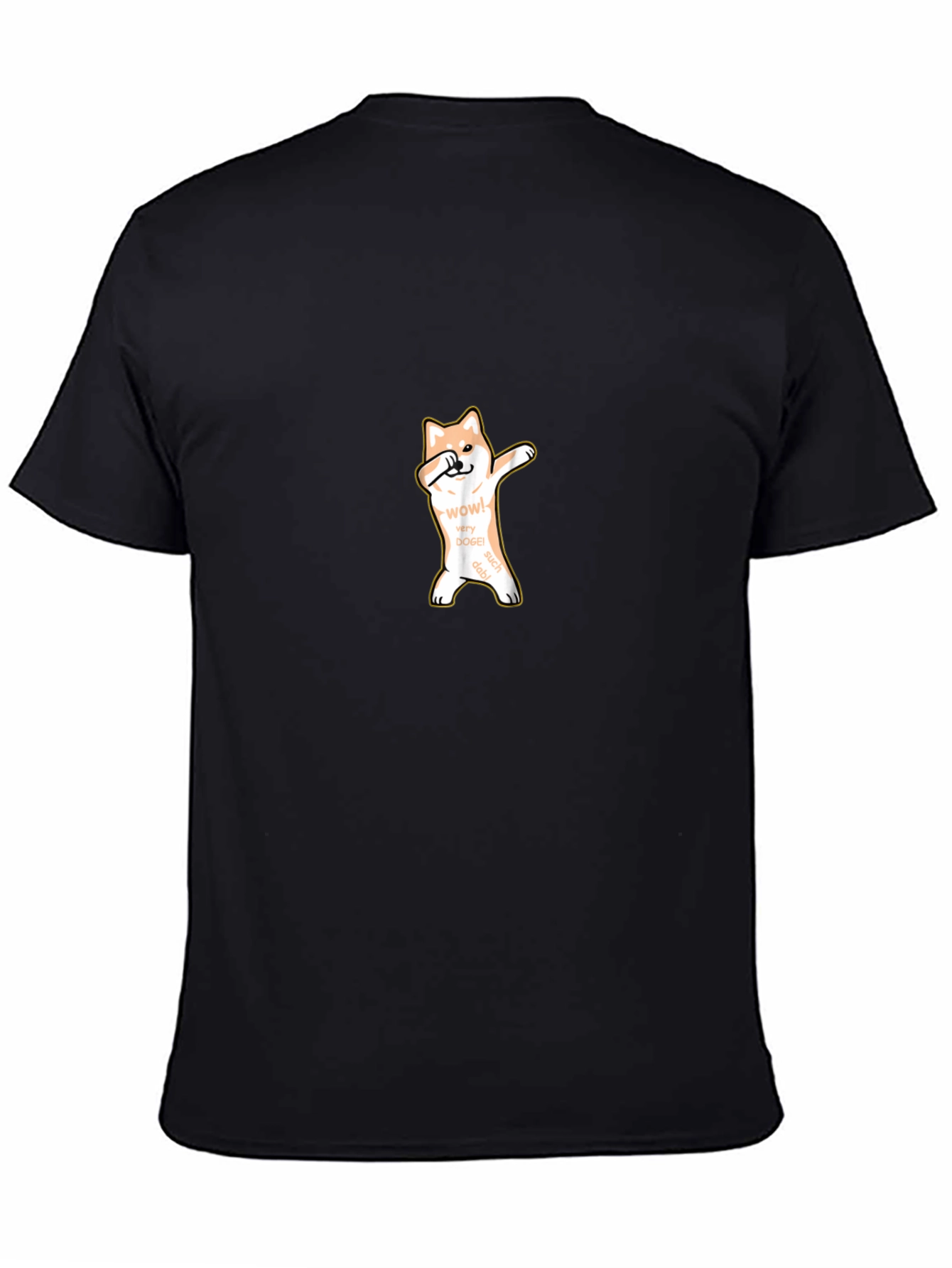 Dabbing Doge Meme T-Shirt - Black