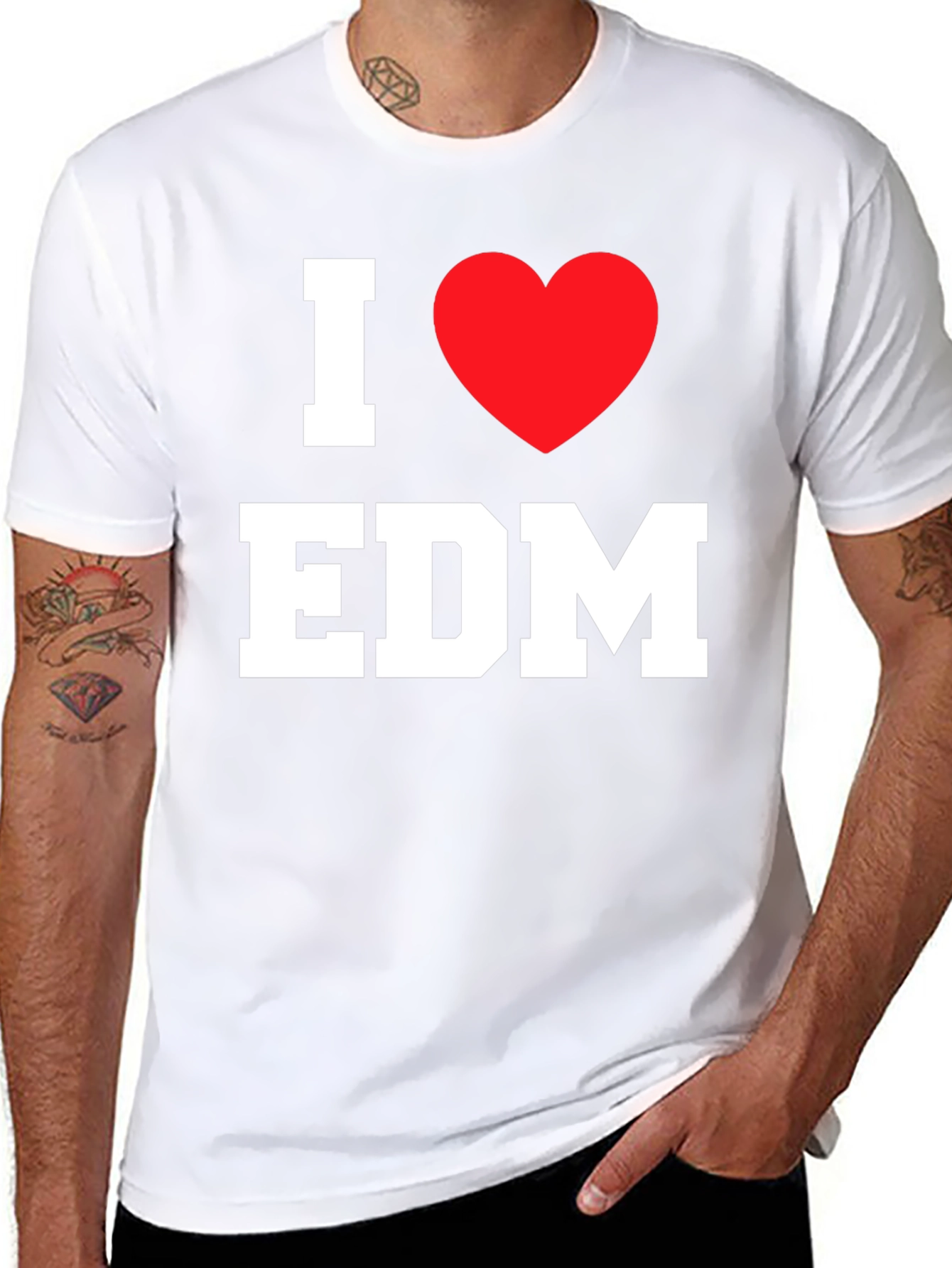 I Heart EDM Black T-Shirt
