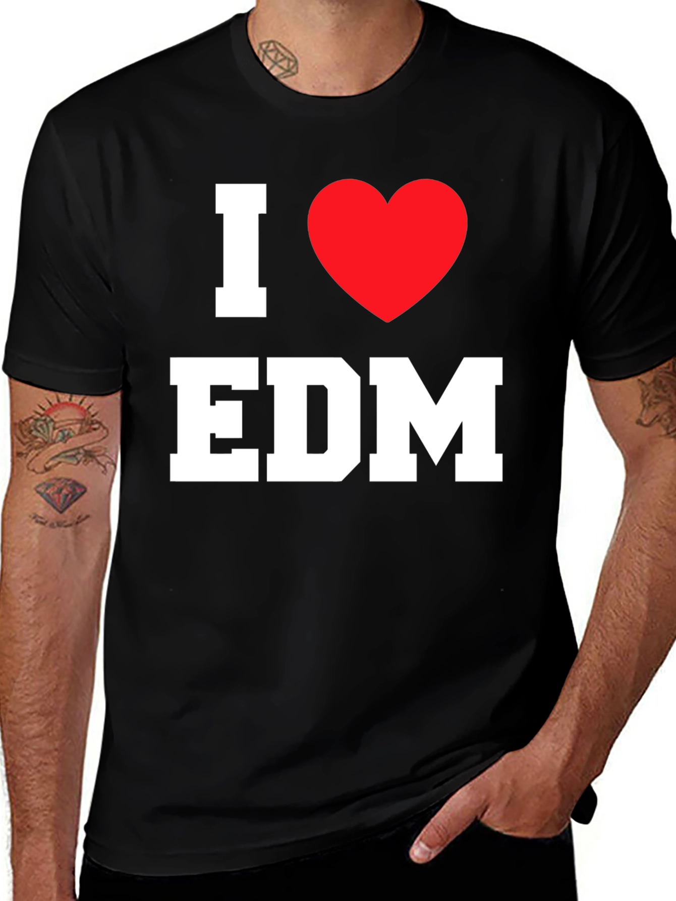 I Heart EDM Black T-Shirt
