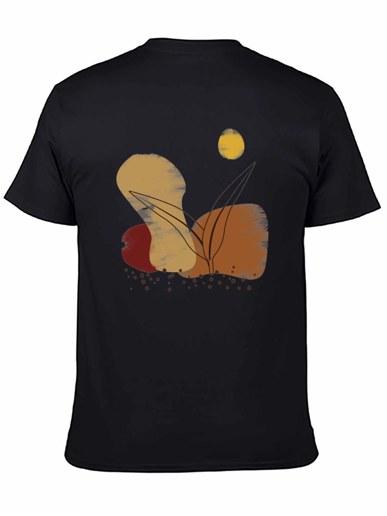 Abstract Graphic Print Crewneck T-Shirt