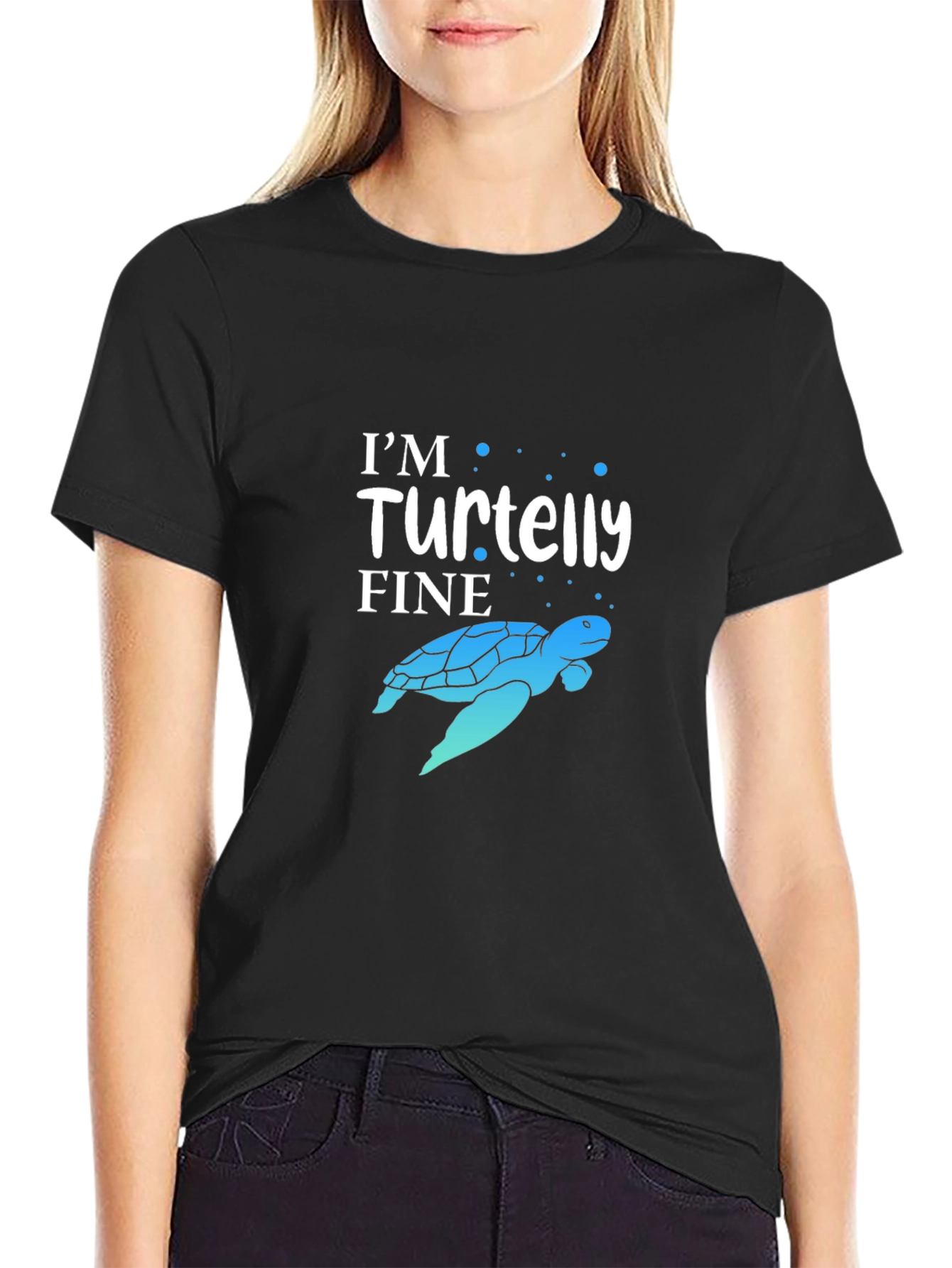Im Turtelly Fine Black T-Shirt