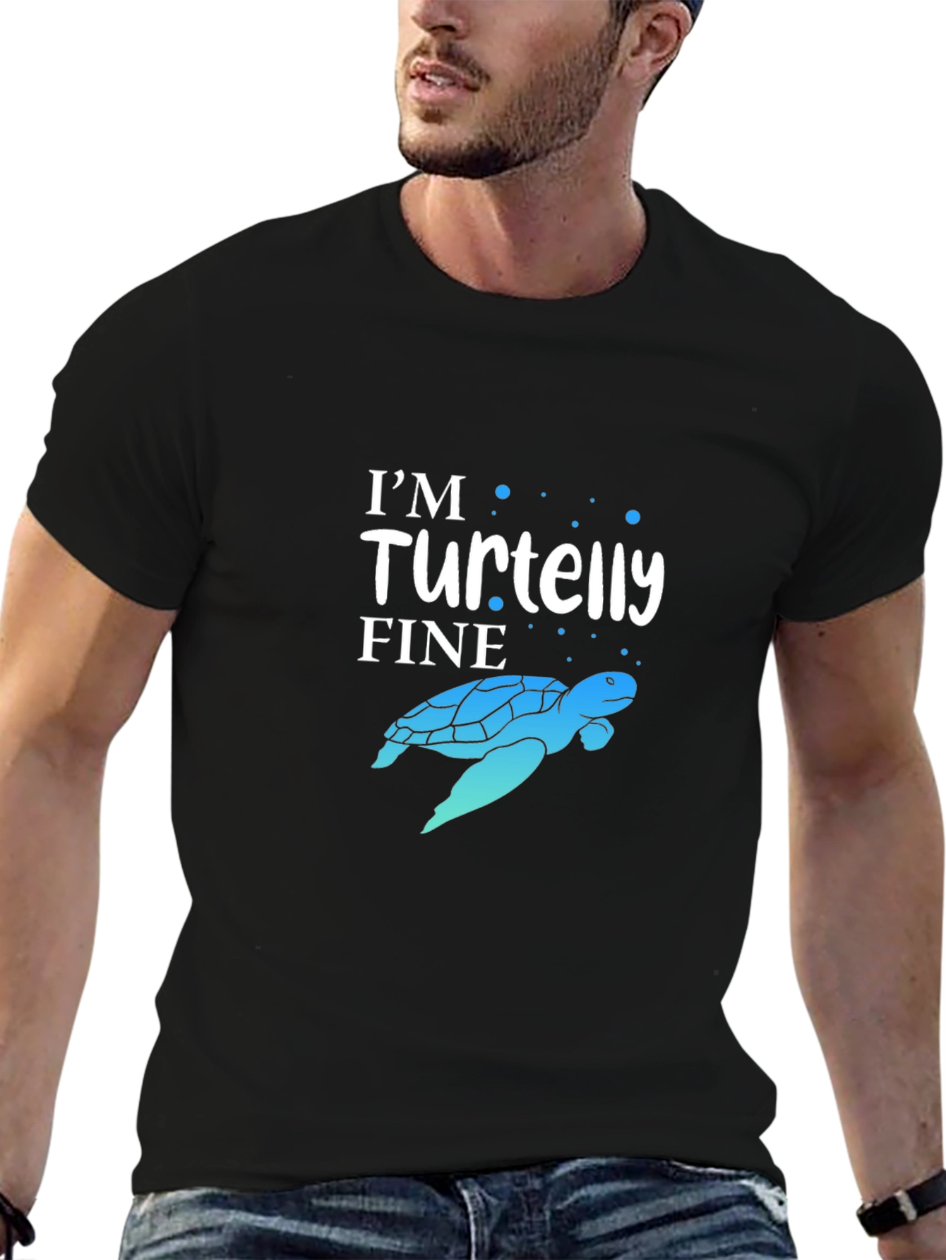 Im Turtelly Fine Black T-Shirt
