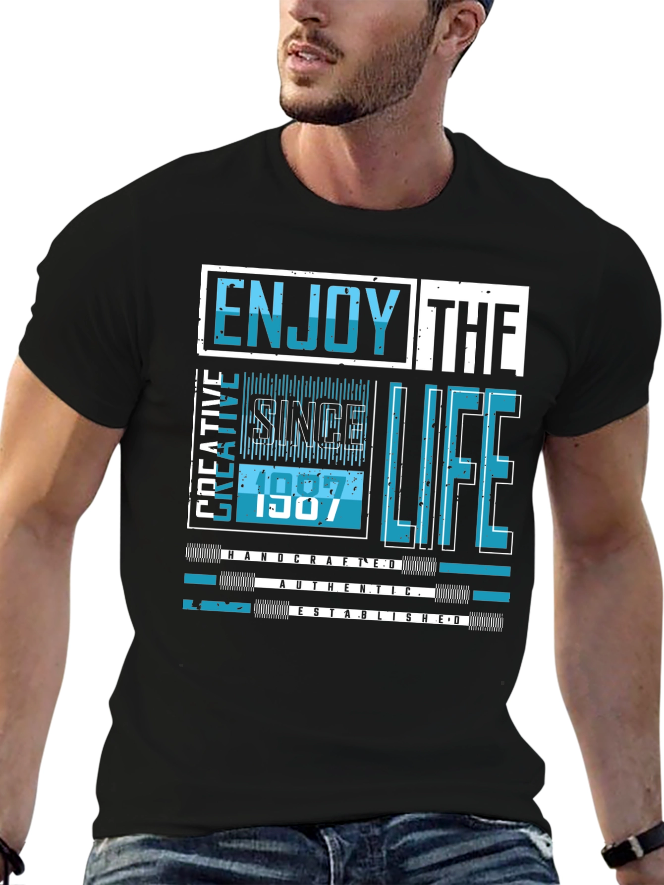 Enjoy Life Graphic Tee - Since 1987 Design