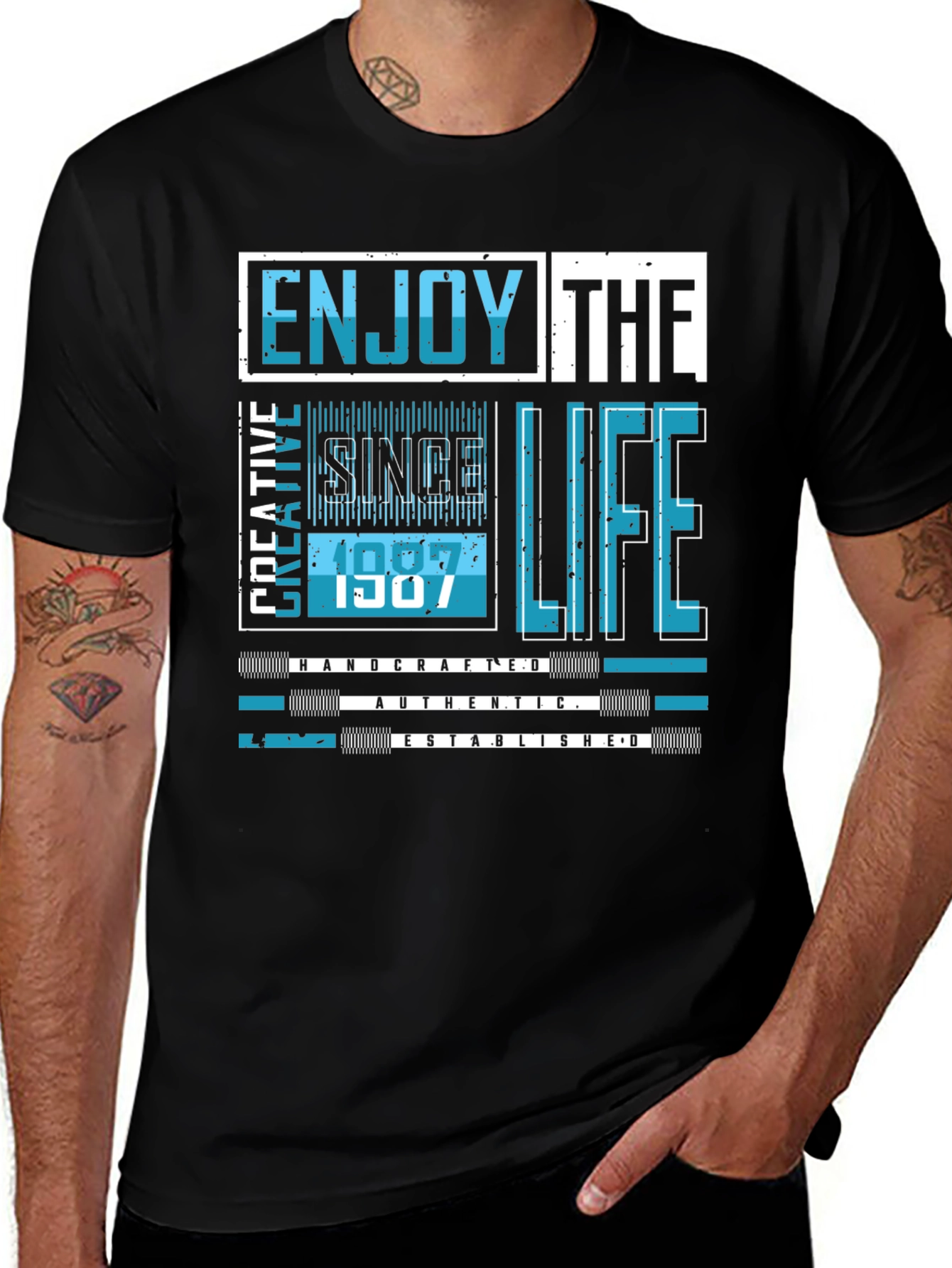 Enjoy Life Graphic Tee - Since 1987 Design
