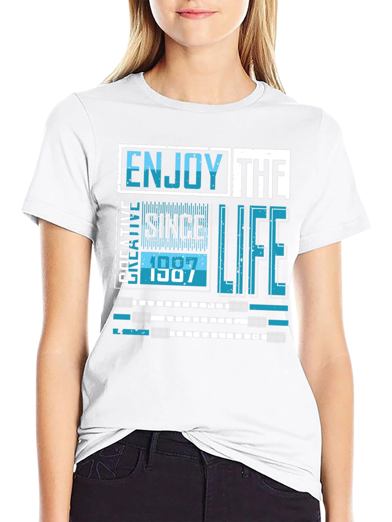 Enjoy Life Graphic Tee - Since 1987 Design