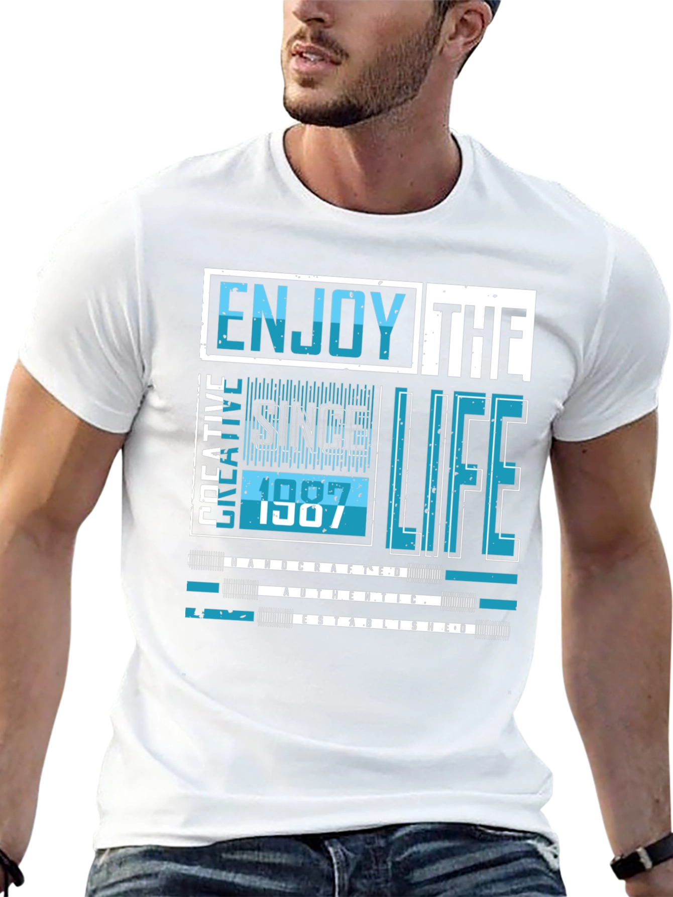 Enjoy Life Graphic Tee - Since 1987 Design