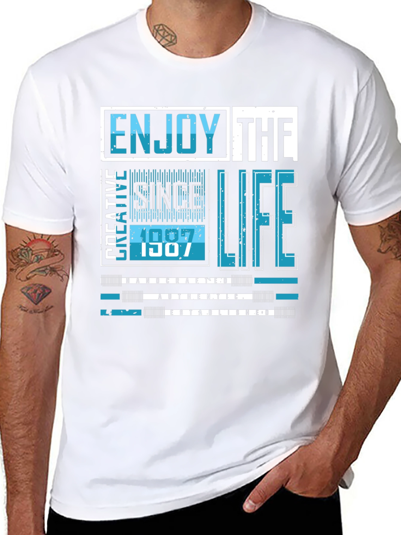 Enjoy Life Graphic Tee - Since 1987 Design