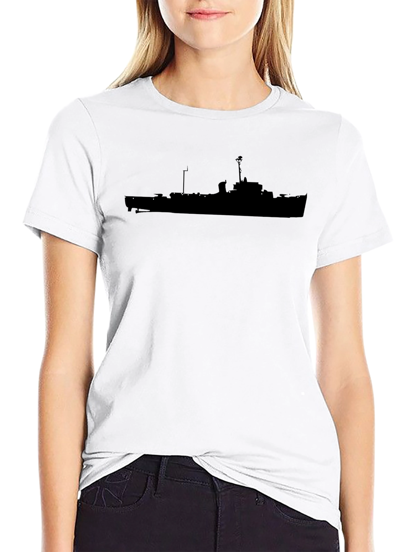 Black Ship Silhouette T-Shirt
