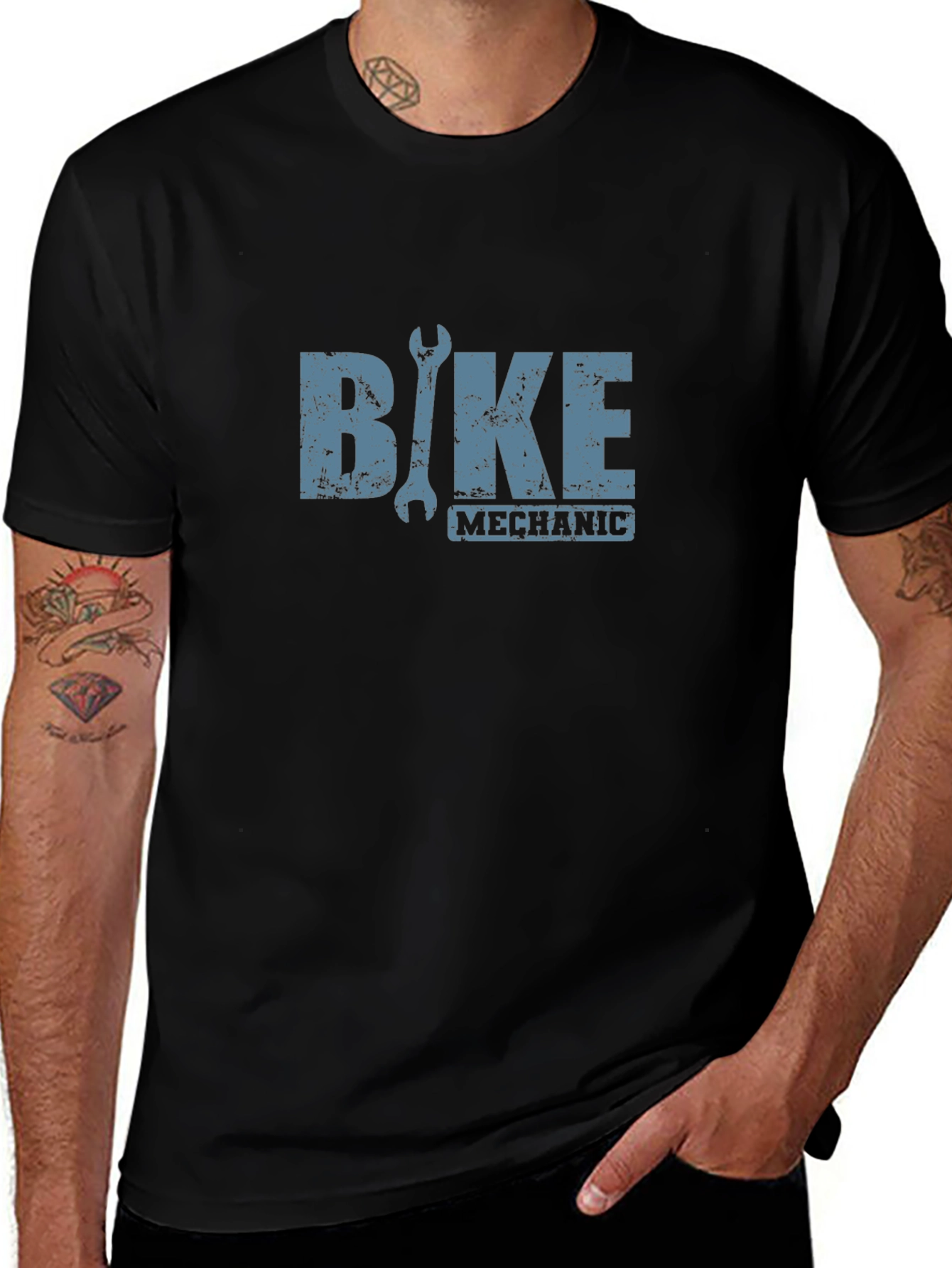 Bike Mechanic T-Shirt - Black Cotton Tee