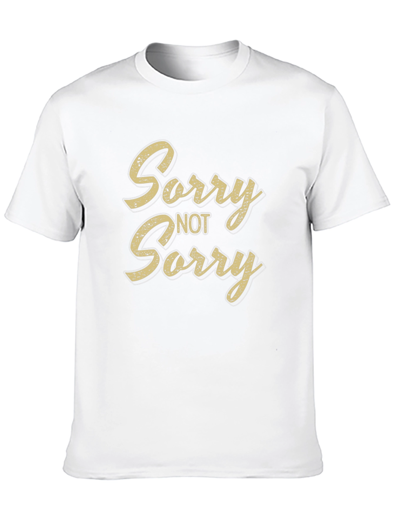 Sorry Not Sorry Black Graphic T-Shirt