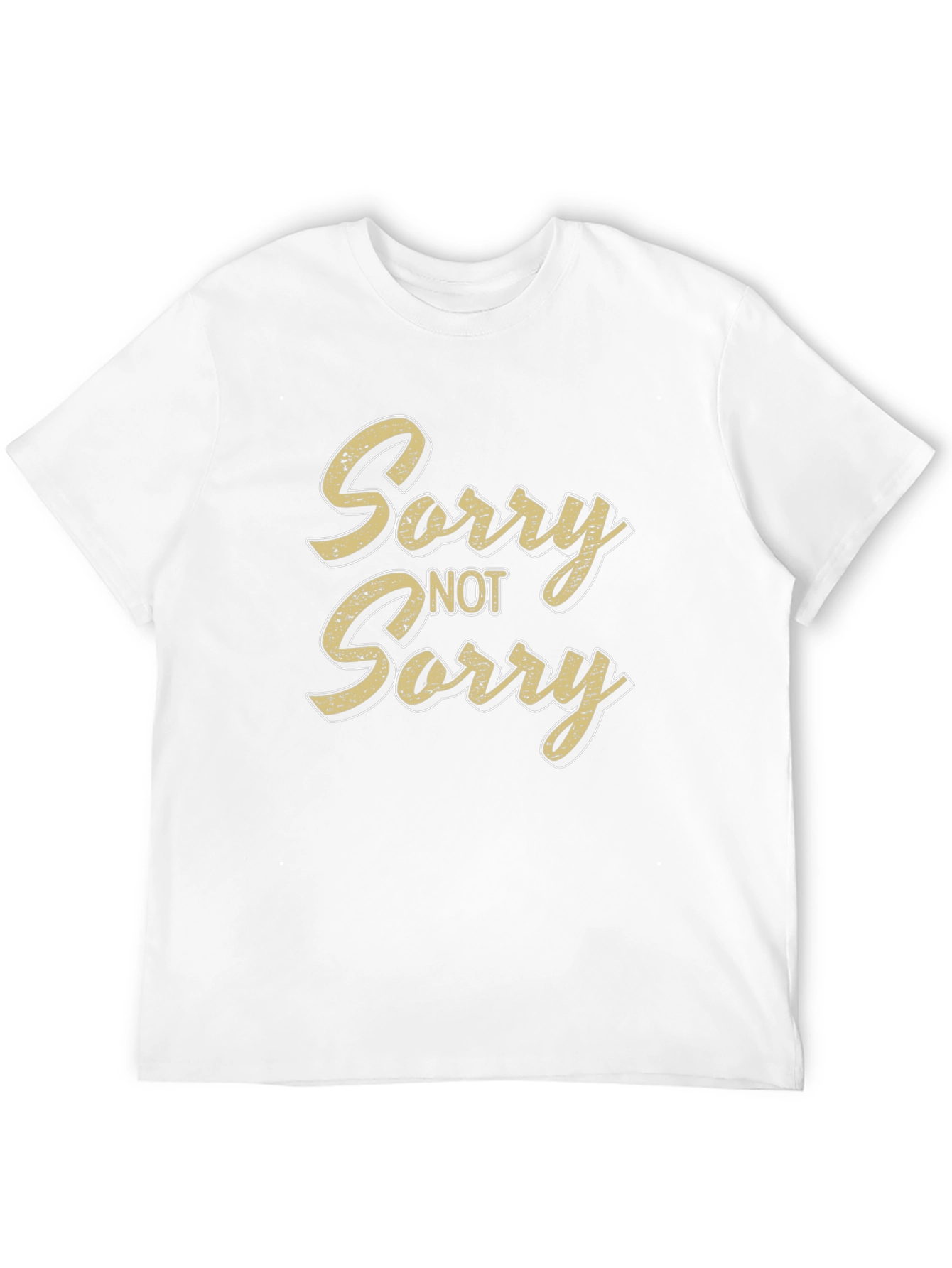 Sorry Not Sorry Black Graphic T-Shirt