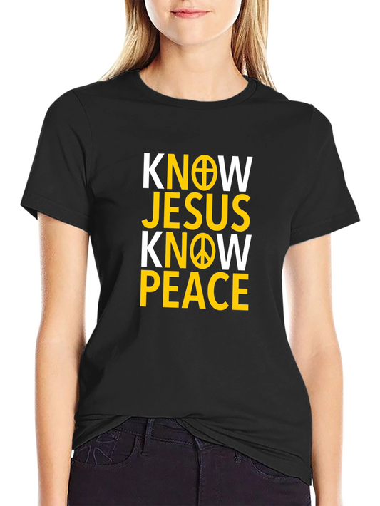 Know Jesus Know Peace Graphic T-Shirt