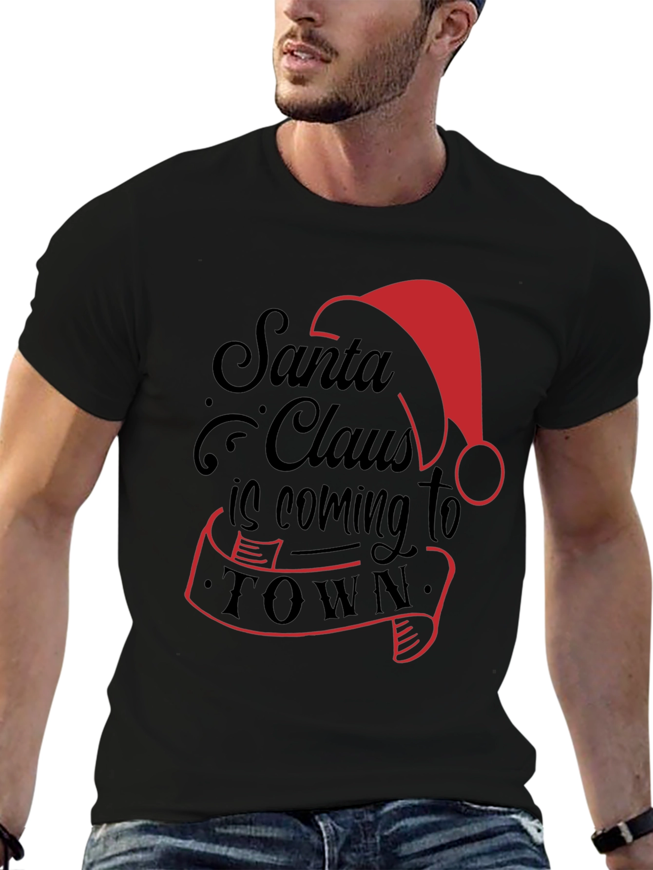 Santa Claus is Coming to Town Holiday T-Shirt