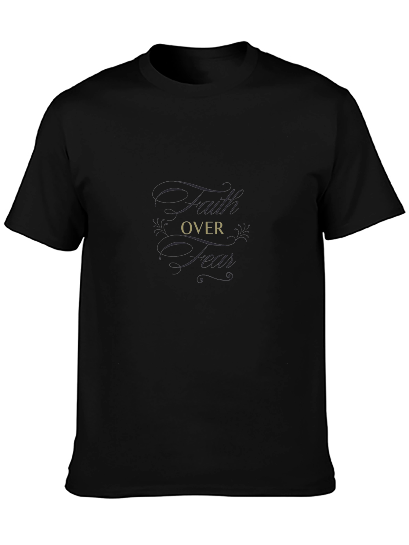 Faith Over Fear Black T-Shirt