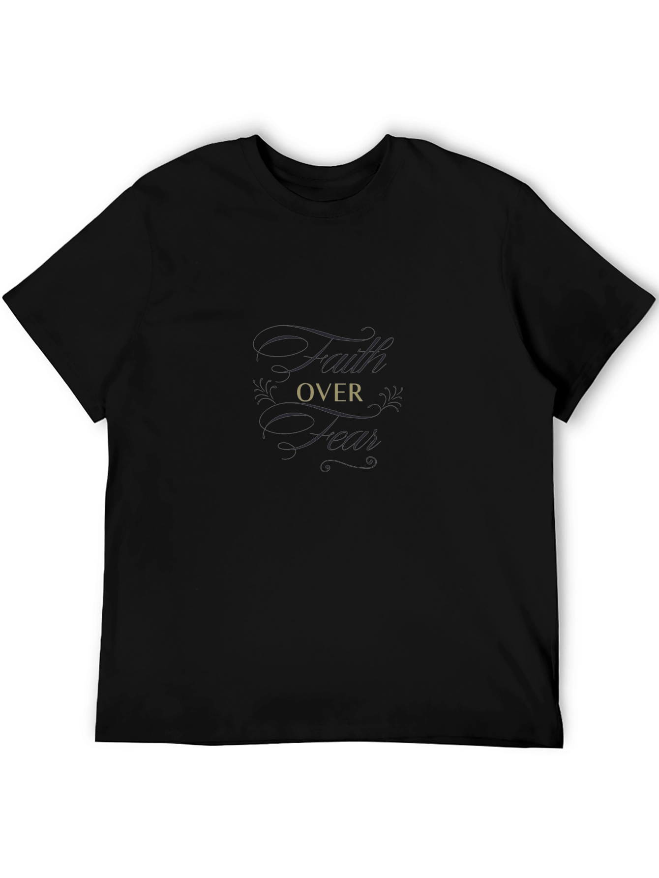 Faith Over Fear Black T-Shirt