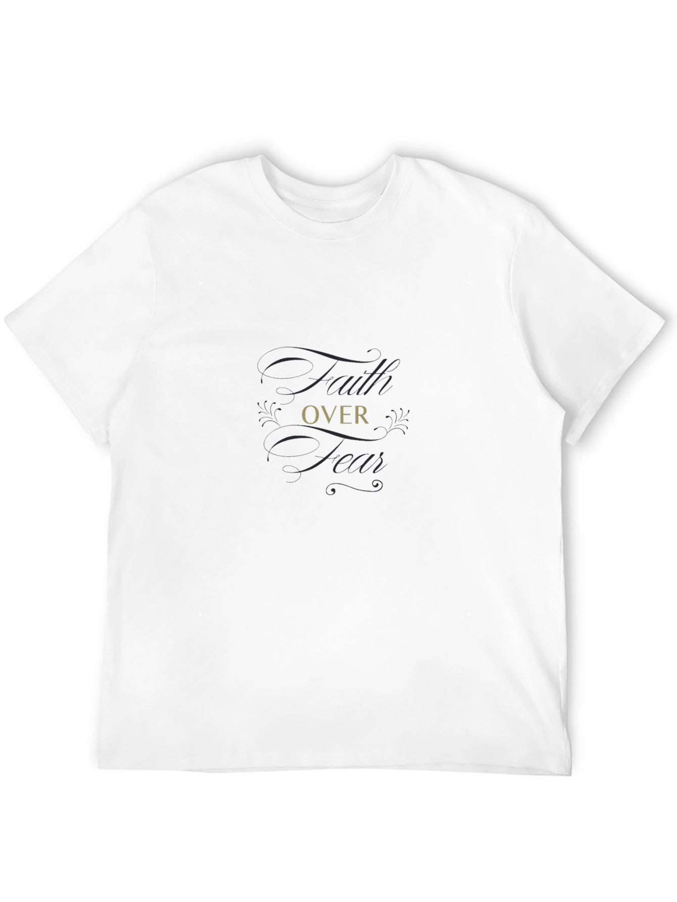 Faith Over Fear Black T-Shirt