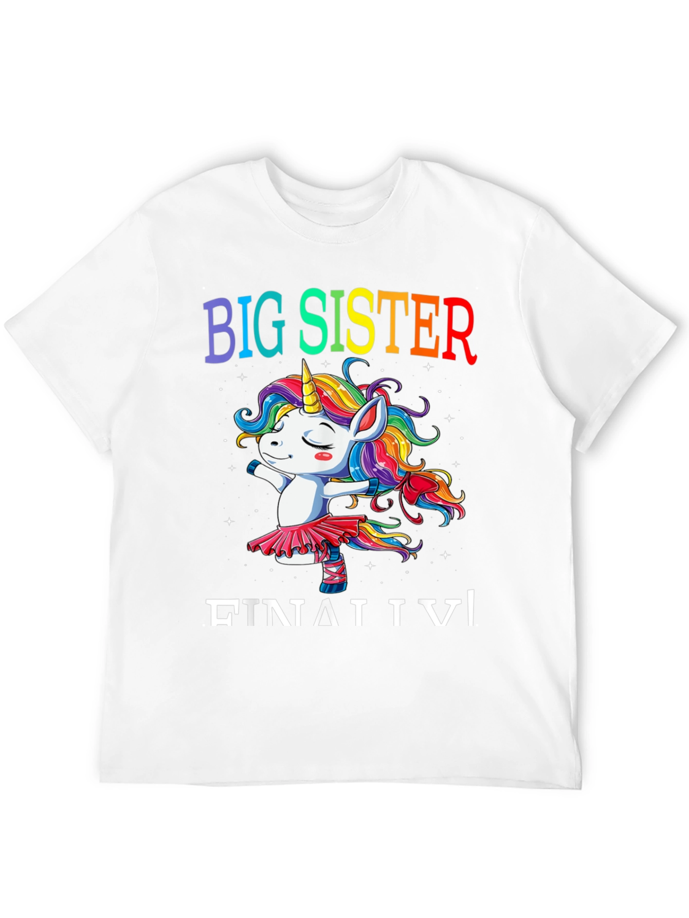 Big Sister Unicorn Rainbow T-Shirt