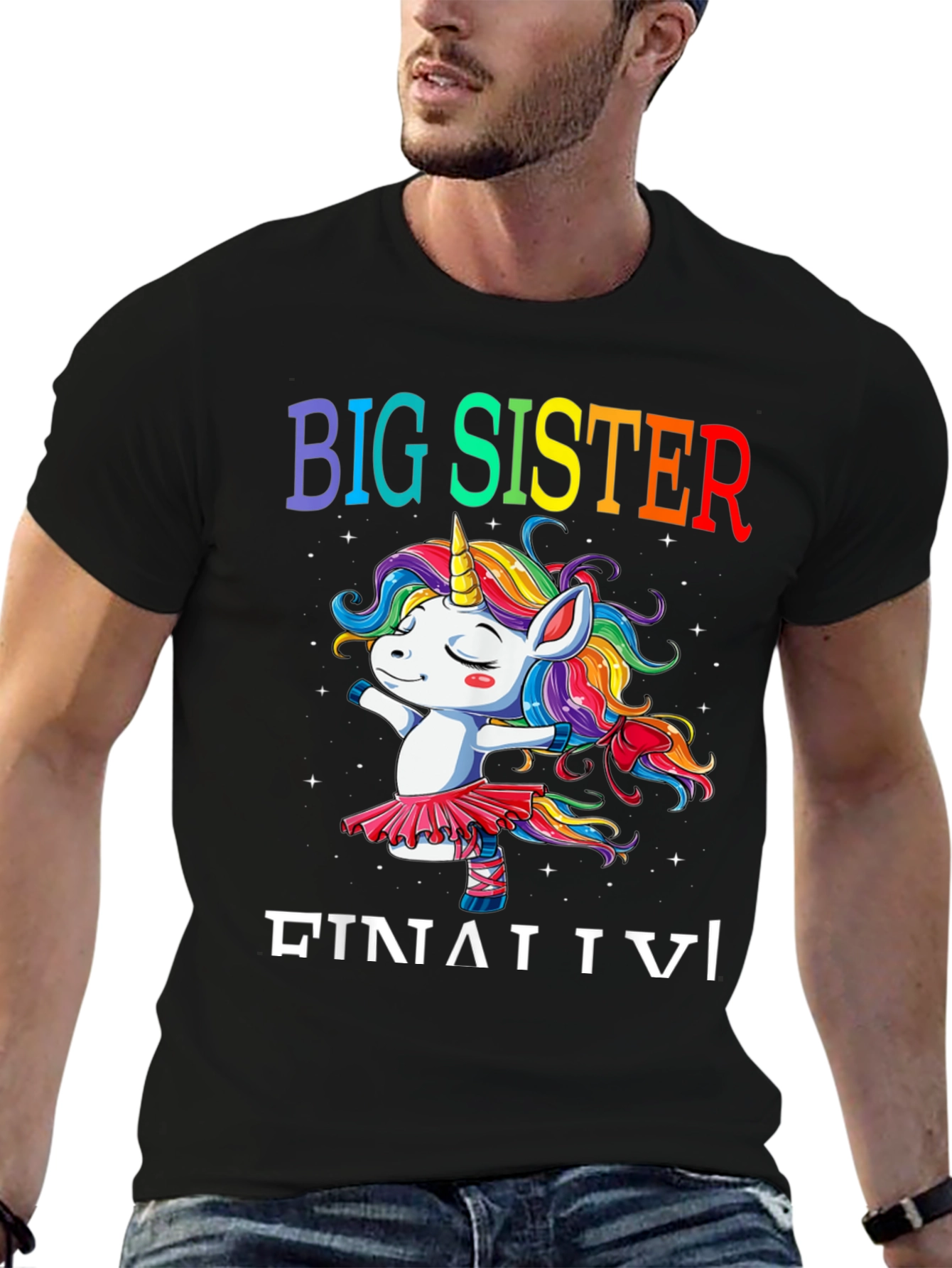 Big Sister Unicorn Rainbow T-Shirt