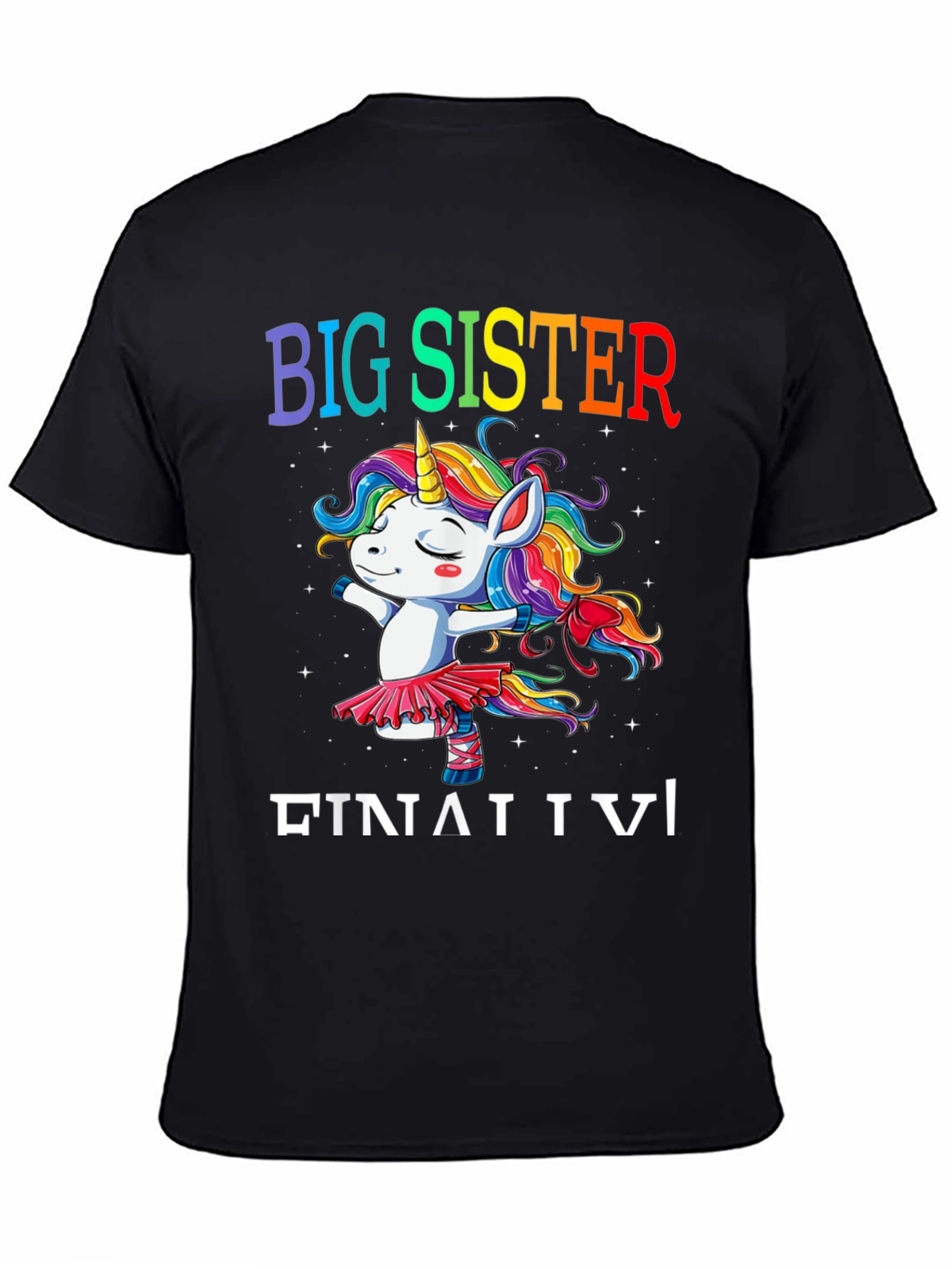 Big Sister Unicorn Rainbow T-Shirt