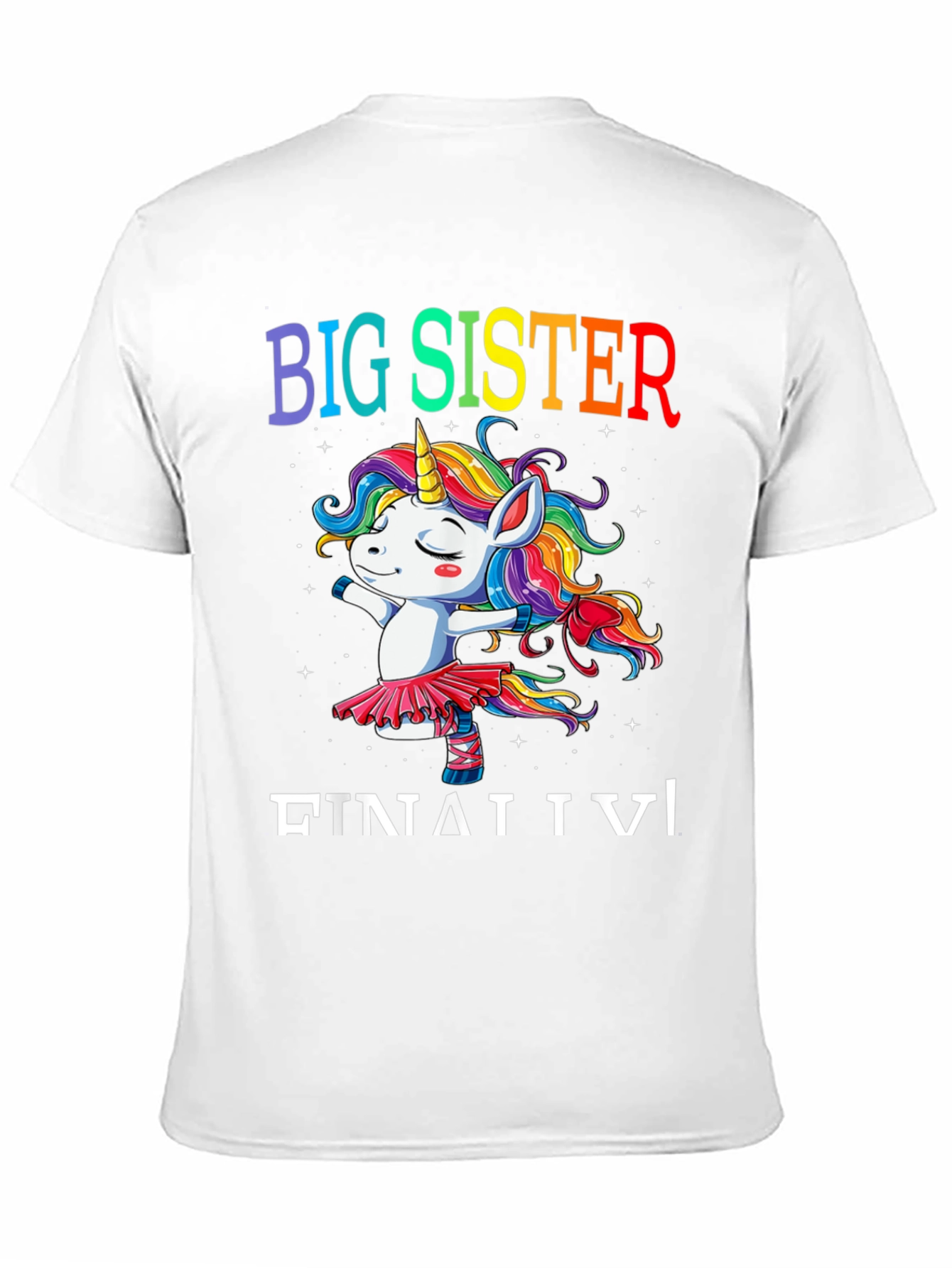 Big Sister Unicorn Rainbow T-Shirt