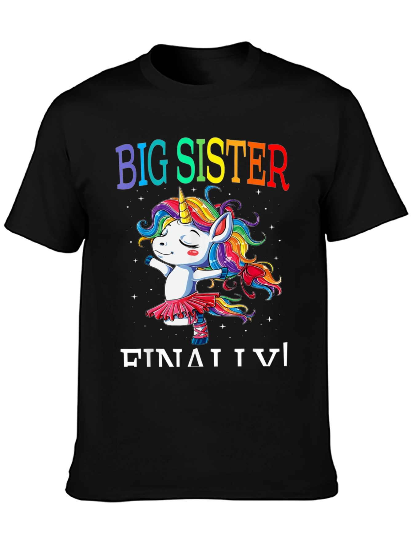 Big Sister Unicorn Rainbow T-Shirt
