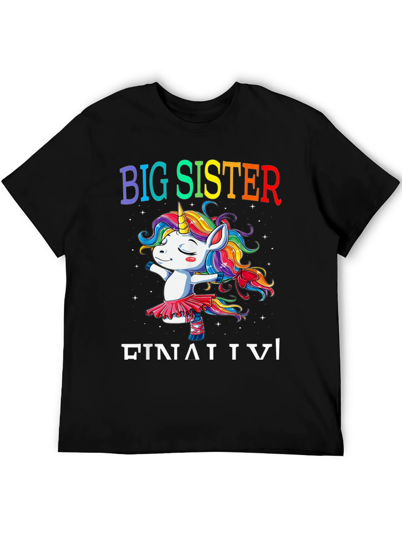 Big Sister Unicorn Rainbow T-Shirt
