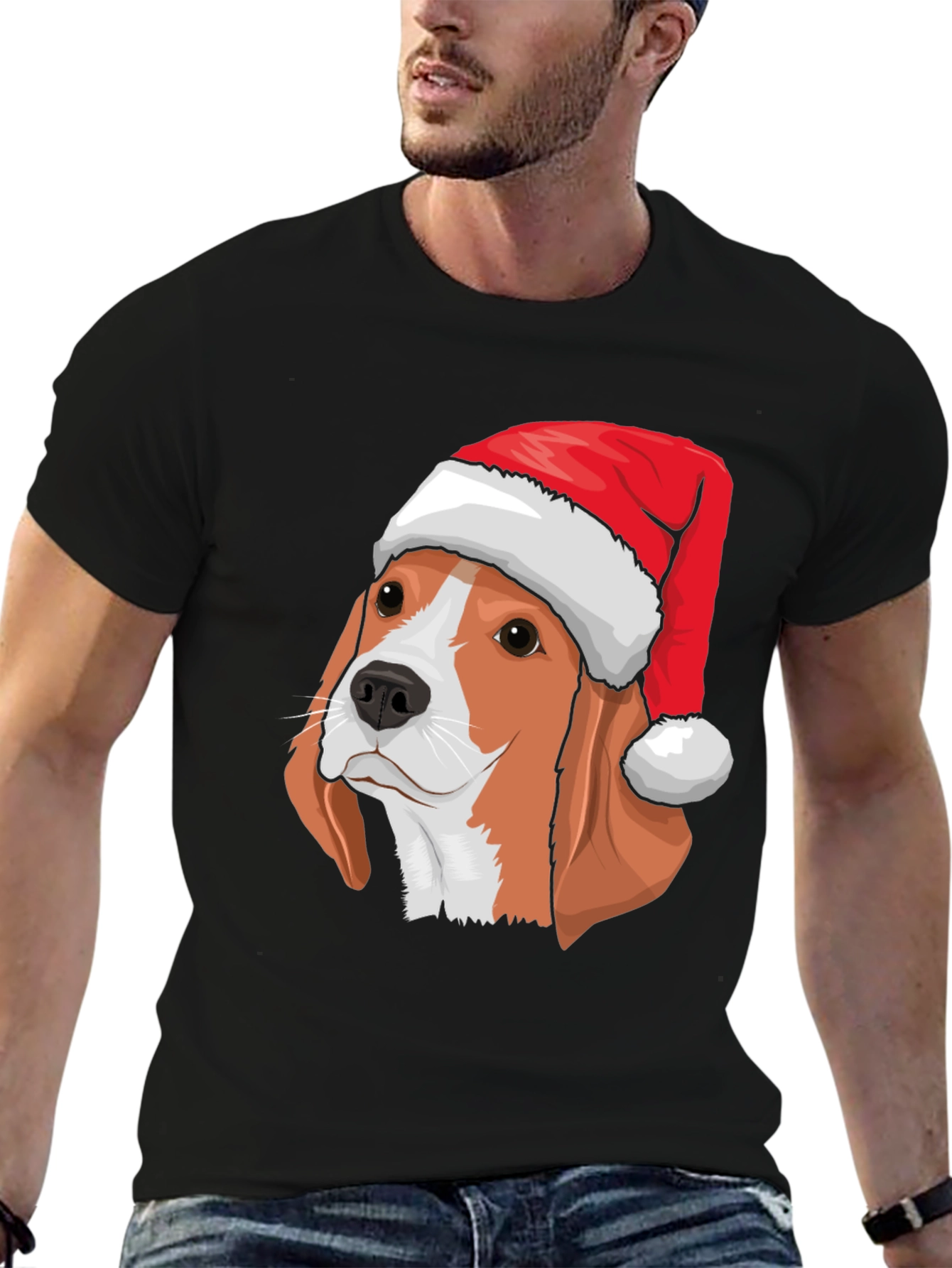 Festive Beagle Christmas T-Shirt