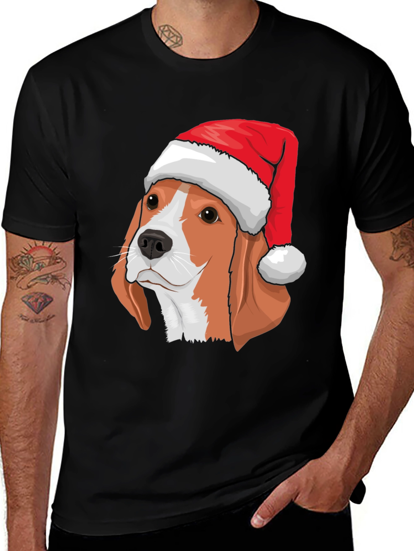Festive Beagle Christmas T-Shirt