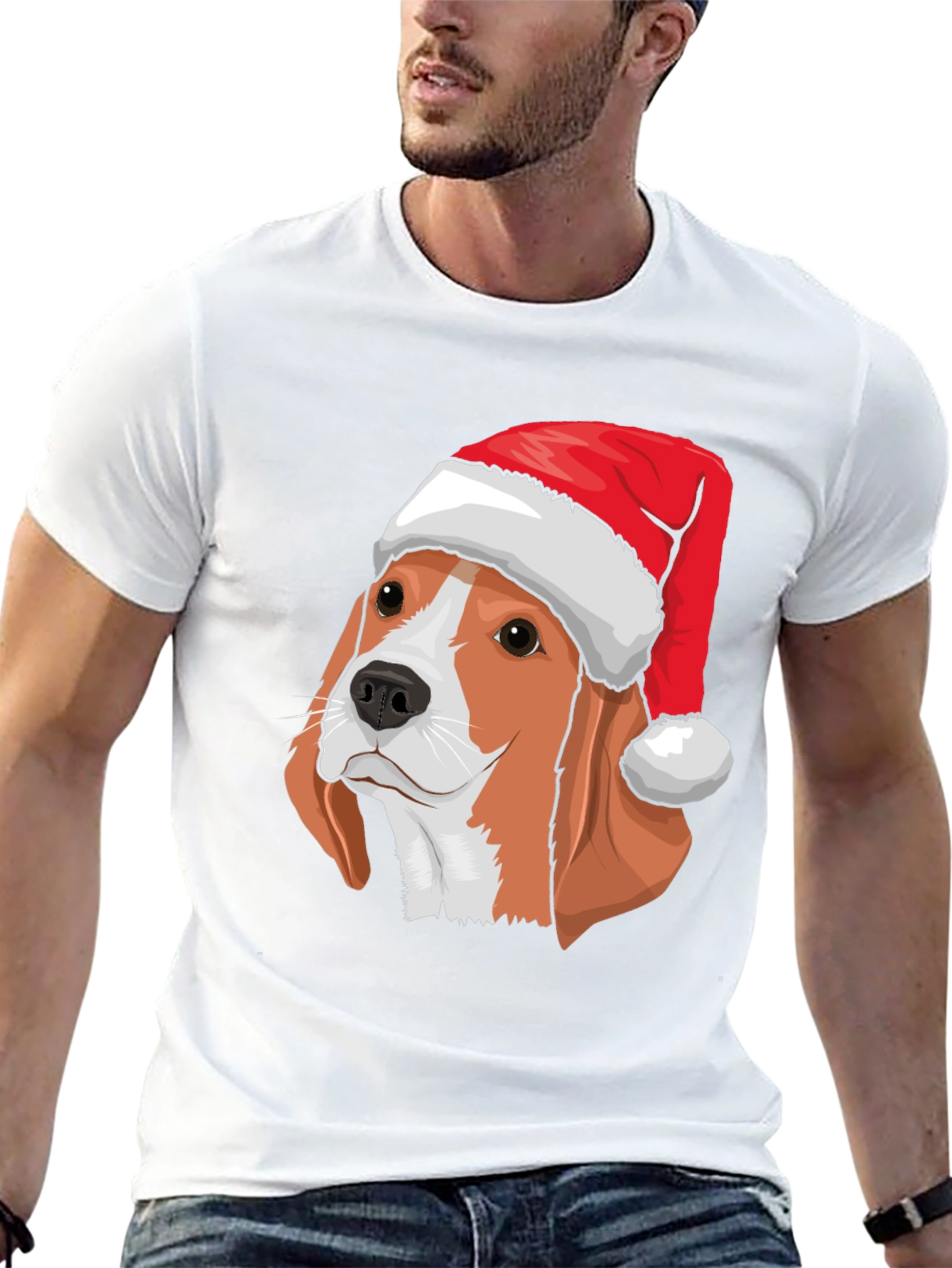Festive Beagle Christmas T-Shirt