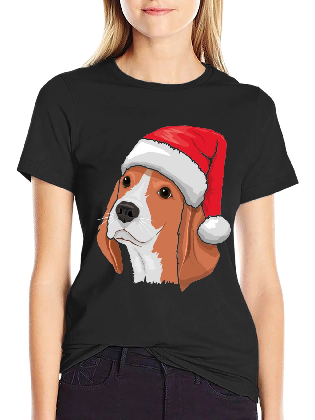 Festive Beagle Christmas T-Shirt