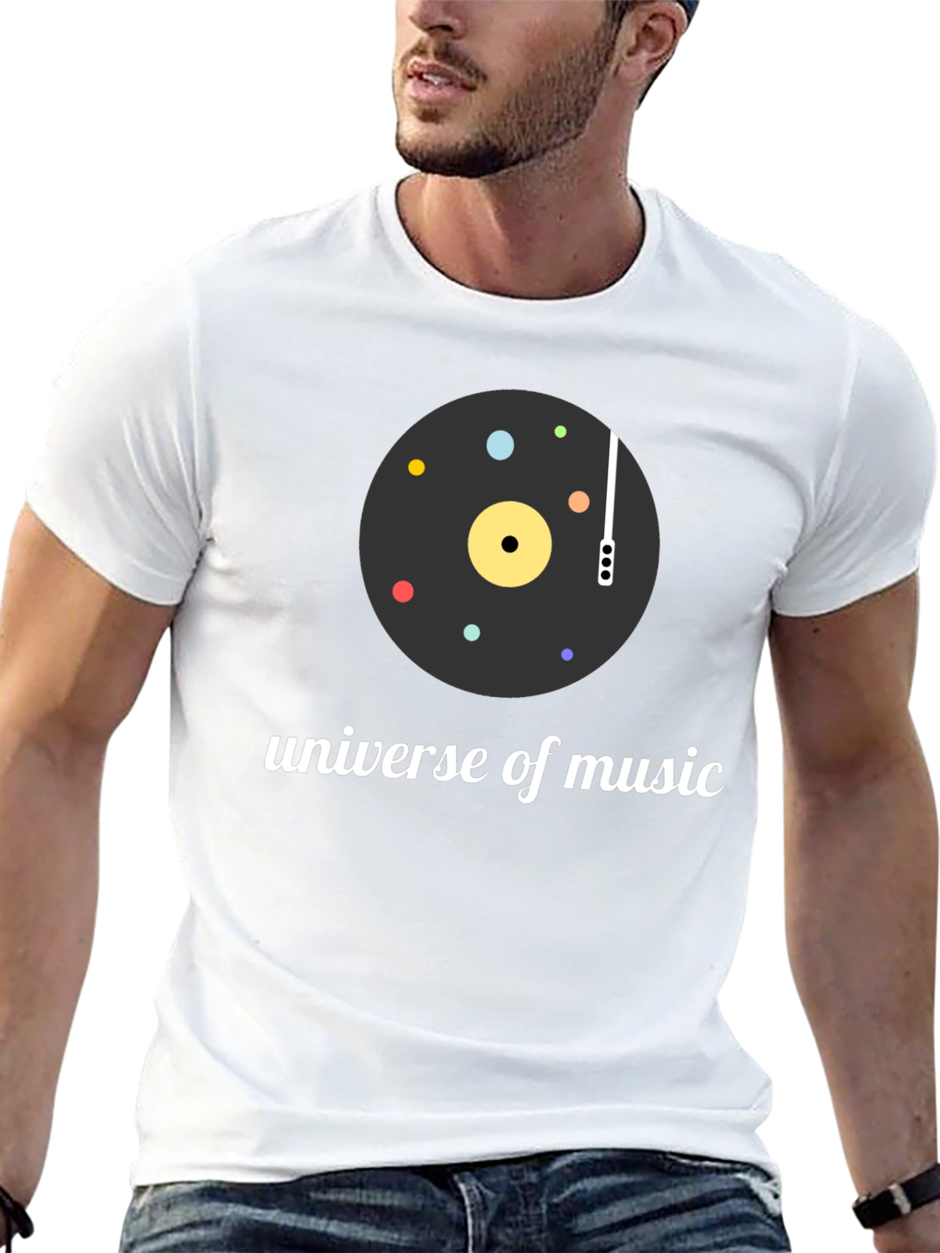 Universe of Music Black Graphic Tee
