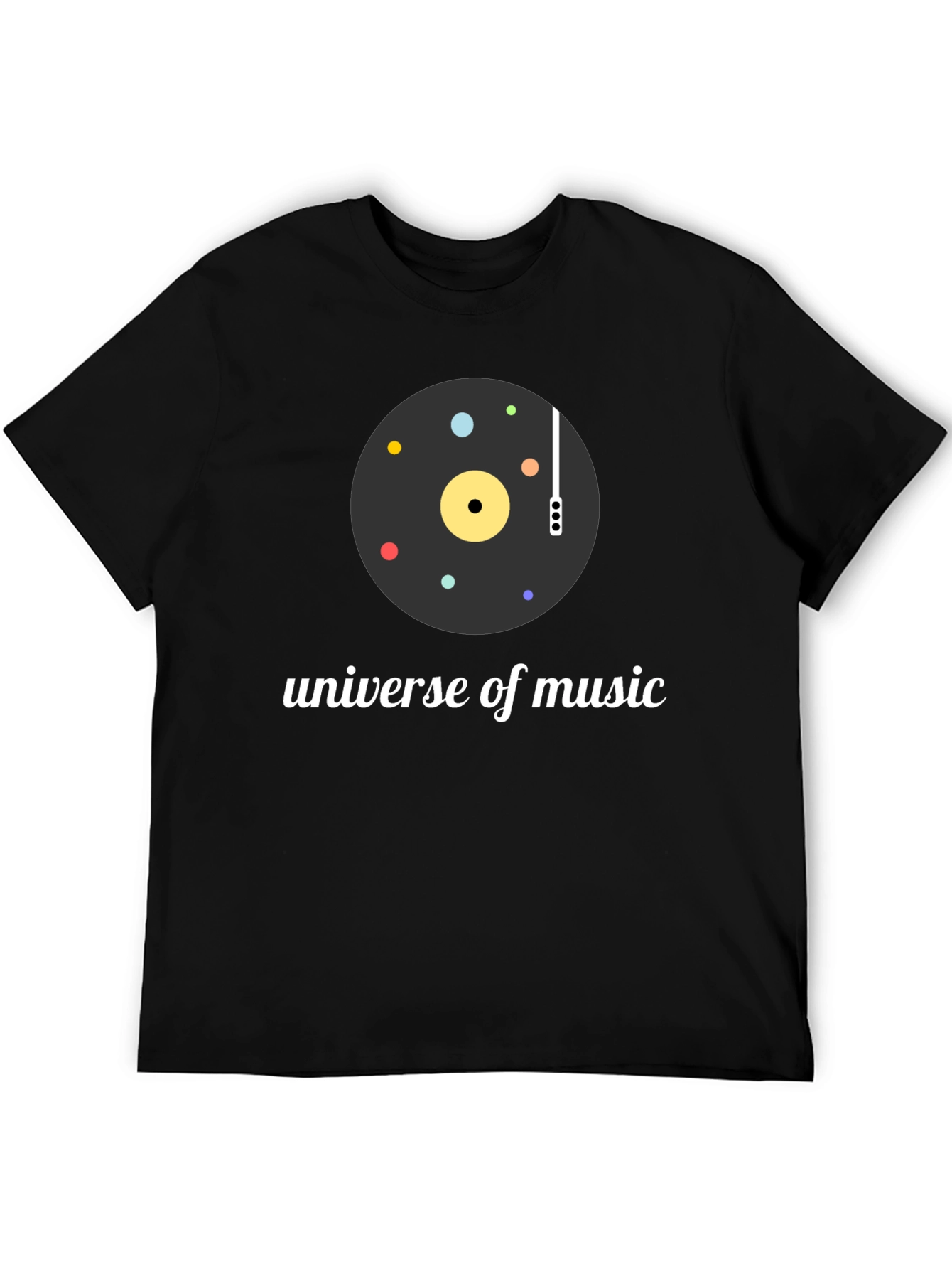 Universe of Music Black Graphic Tee