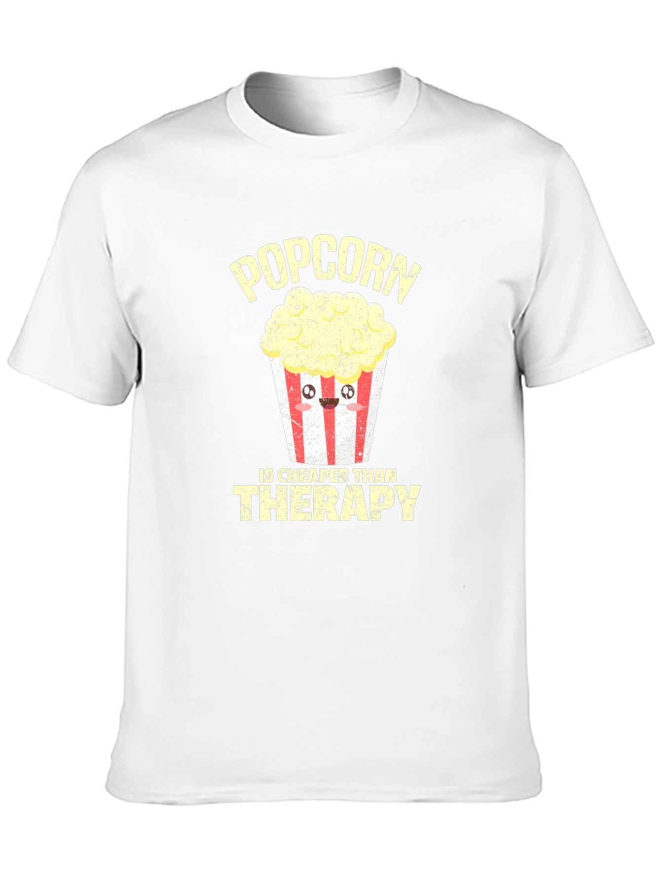 Popcorn Cheaper Than Therapy Graphic Tee