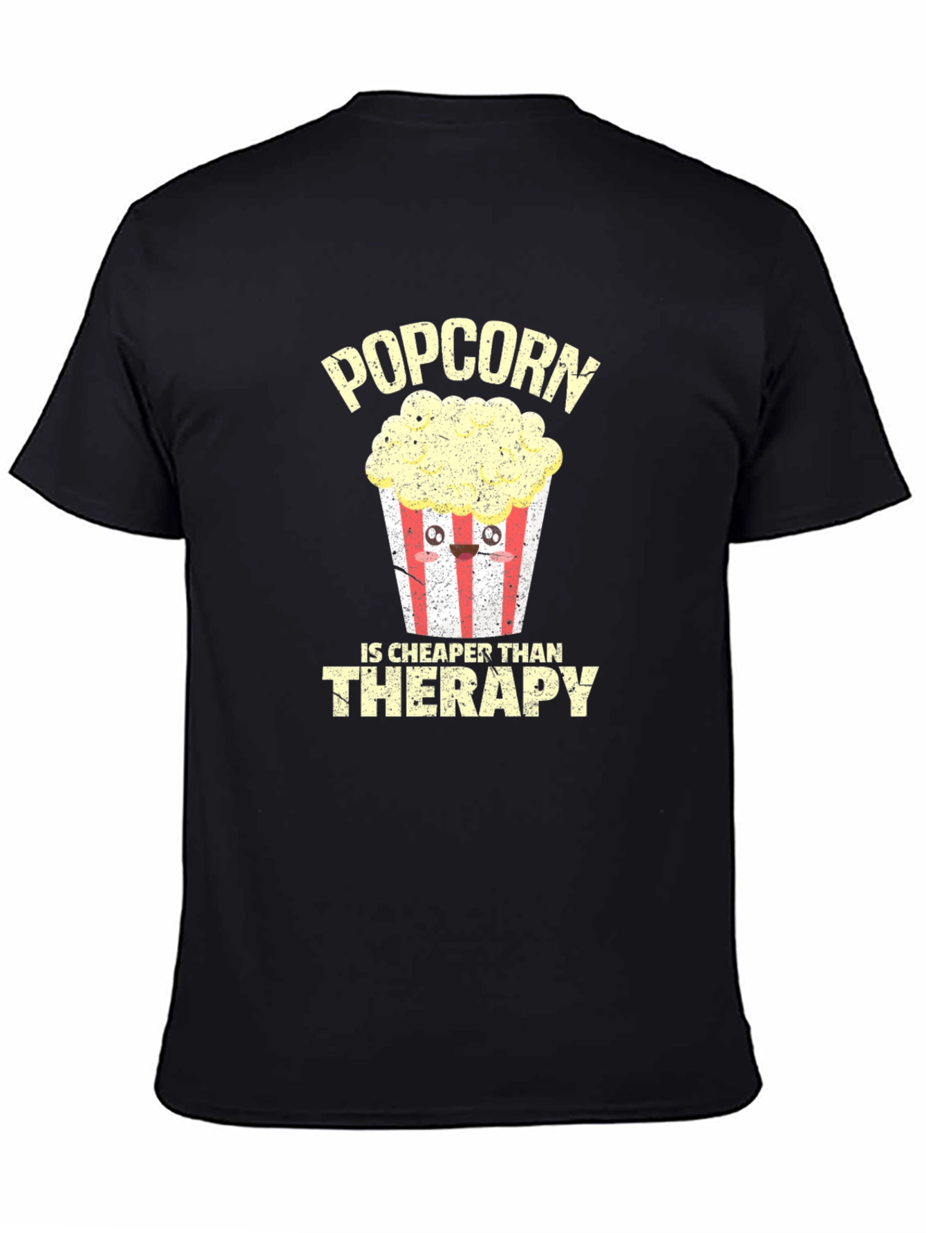 Popcorn Cheaper Than Therapy Graphic Tee