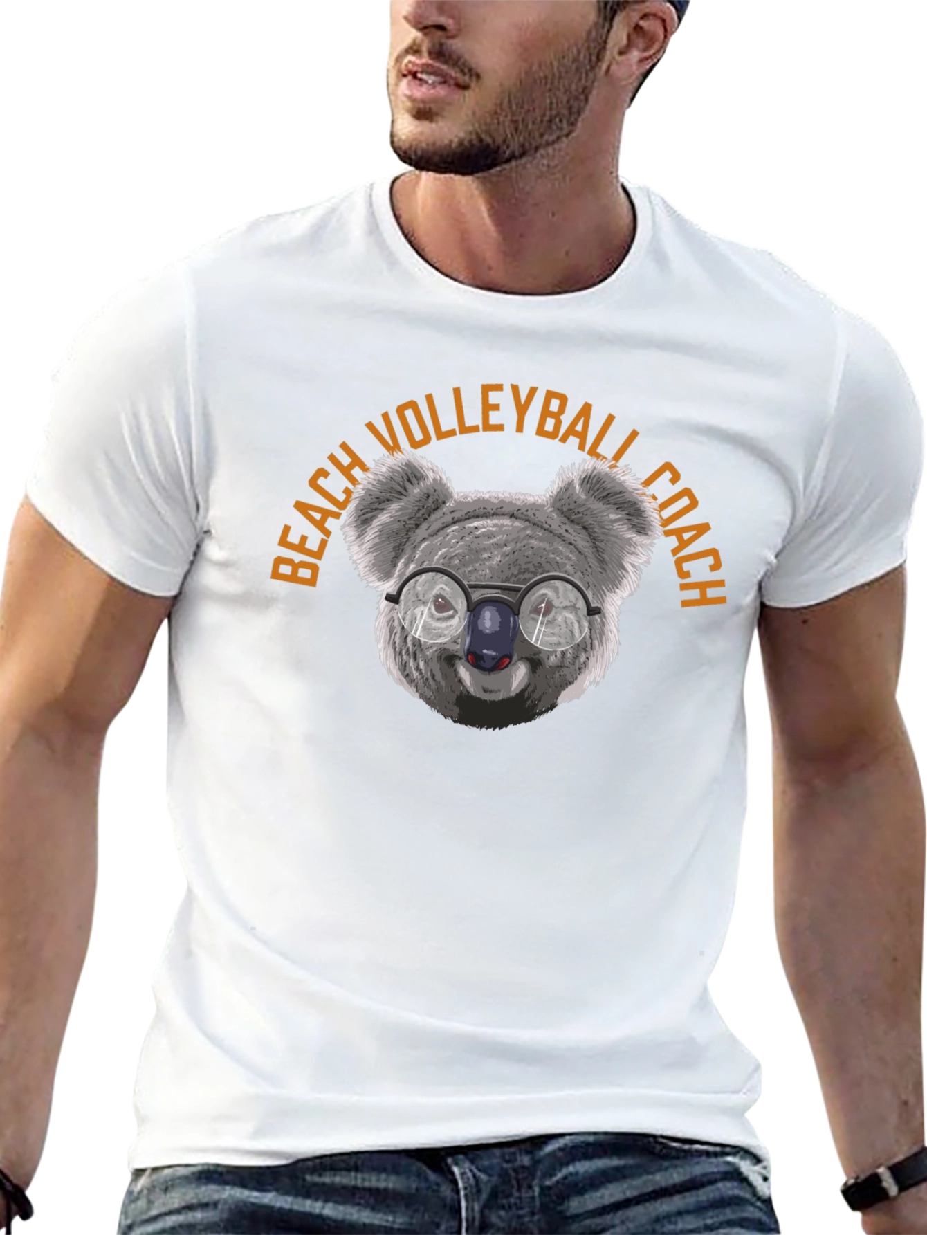 Beach Volleyball Coach Koala T-Shirt