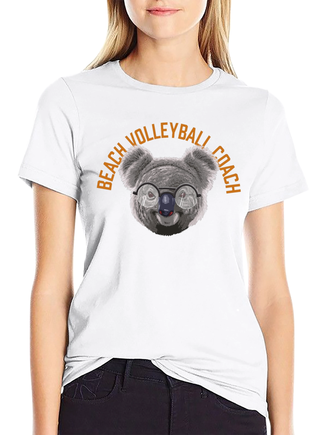 Beach Volleyball Coach Koala T-Shirt